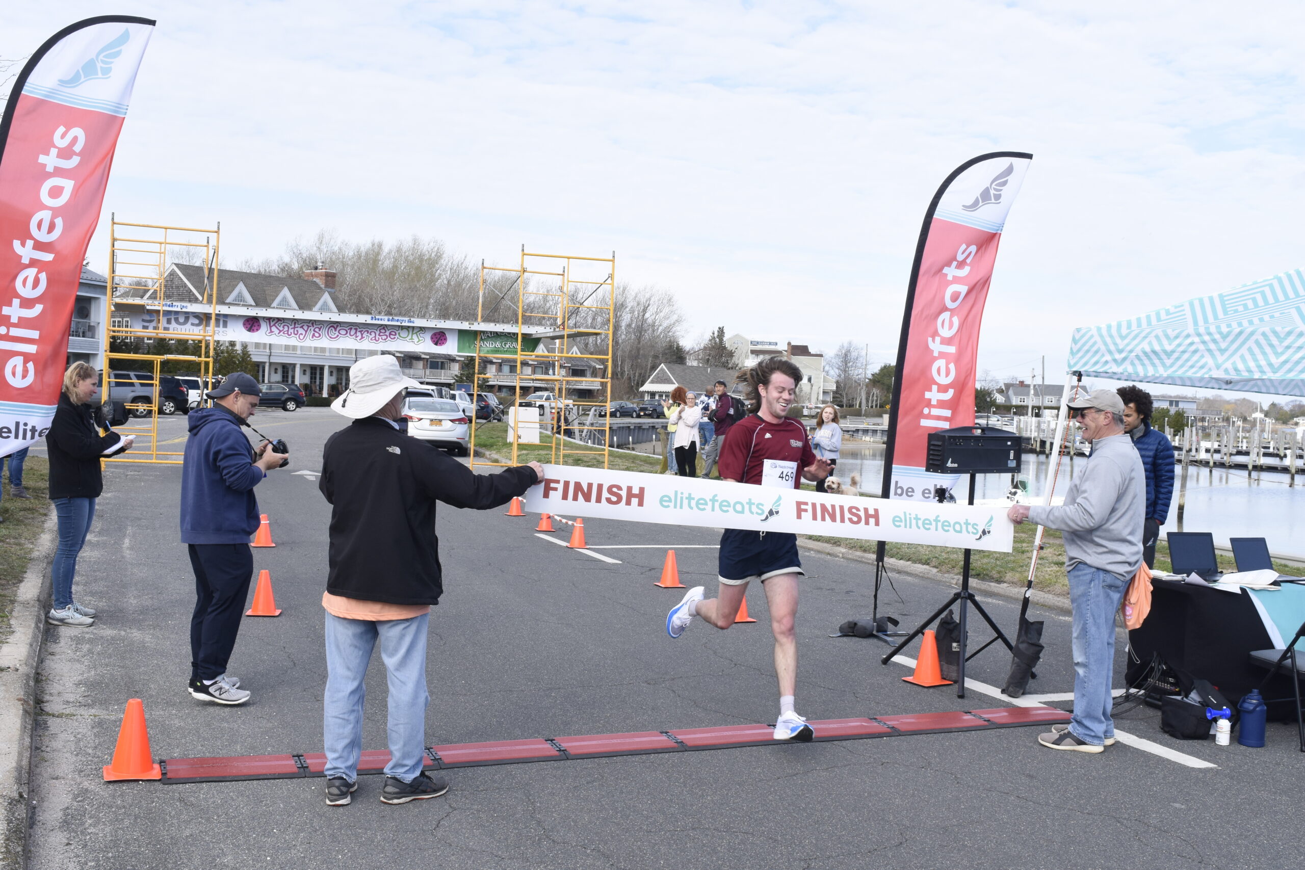 Erik Engstrom of East Hampton was the first overall finisher on Saturday.    DREW BUDD