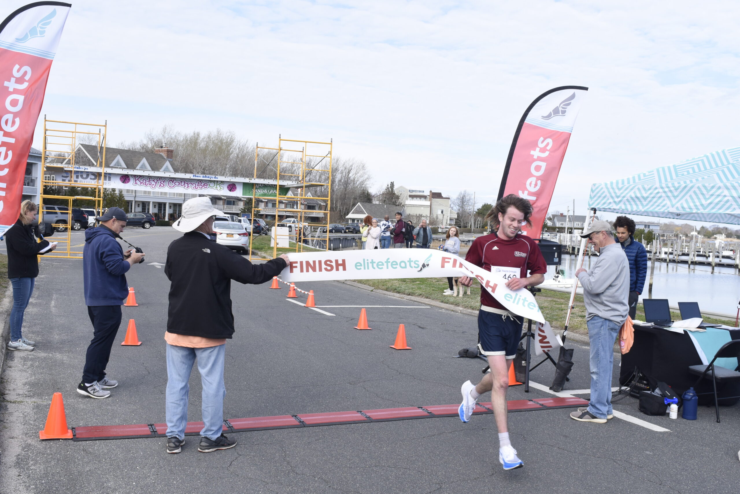 Erik Engstrom of East Hampton was the first overall finisher on Saturday.    DREW BUDD