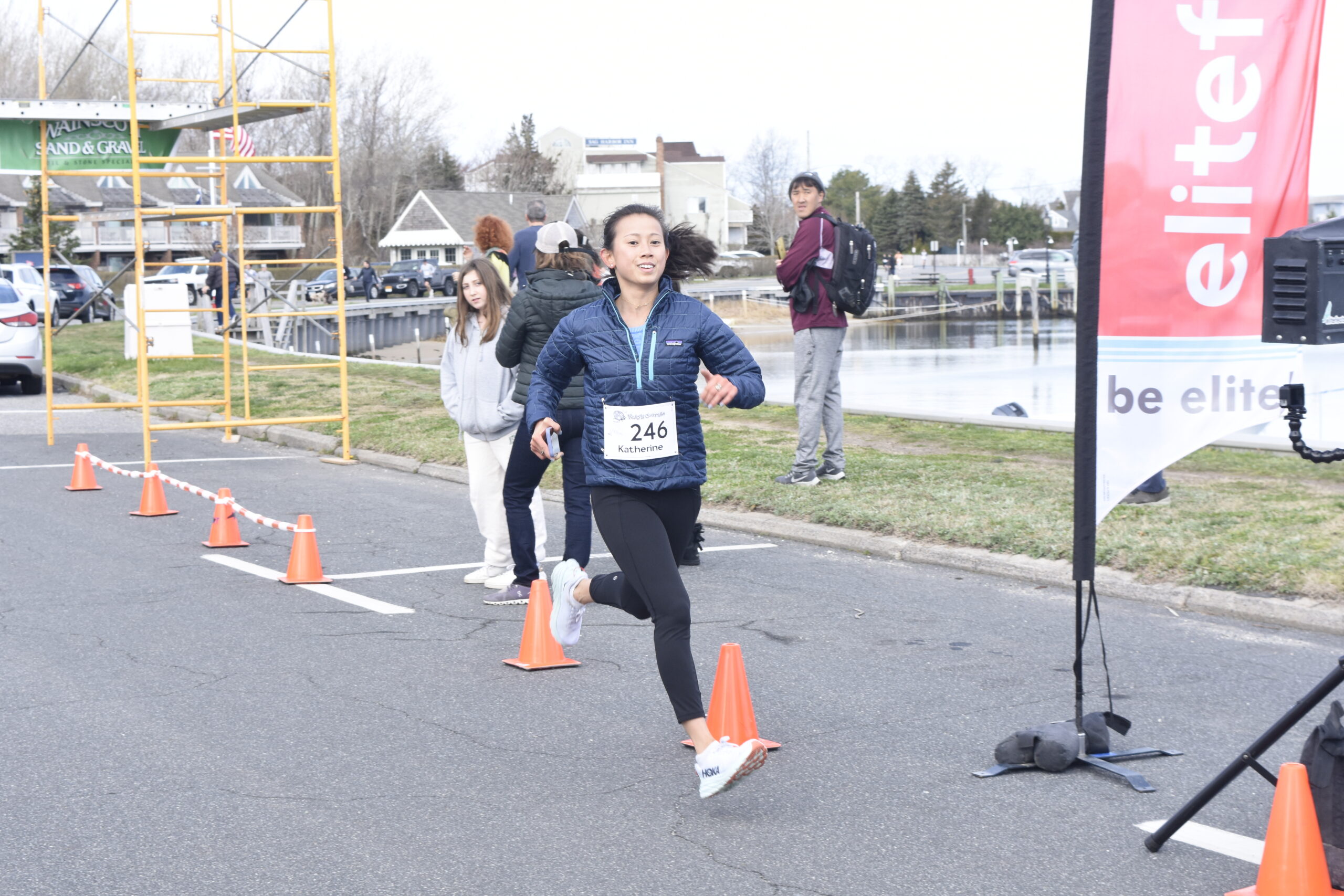 Katherine Wallace of Sag Harbor finished third among females.    DREW BUDD