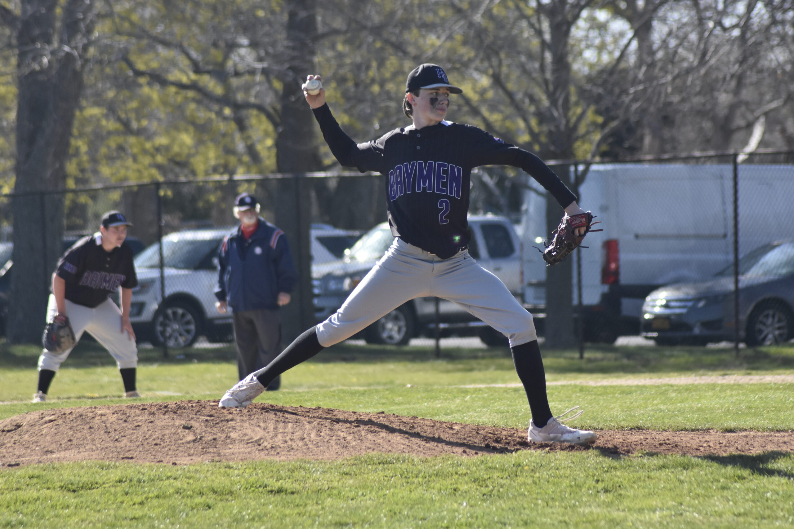 Patrick Donahue started on the mound for the Baymen on Friday.   DREW BUDD