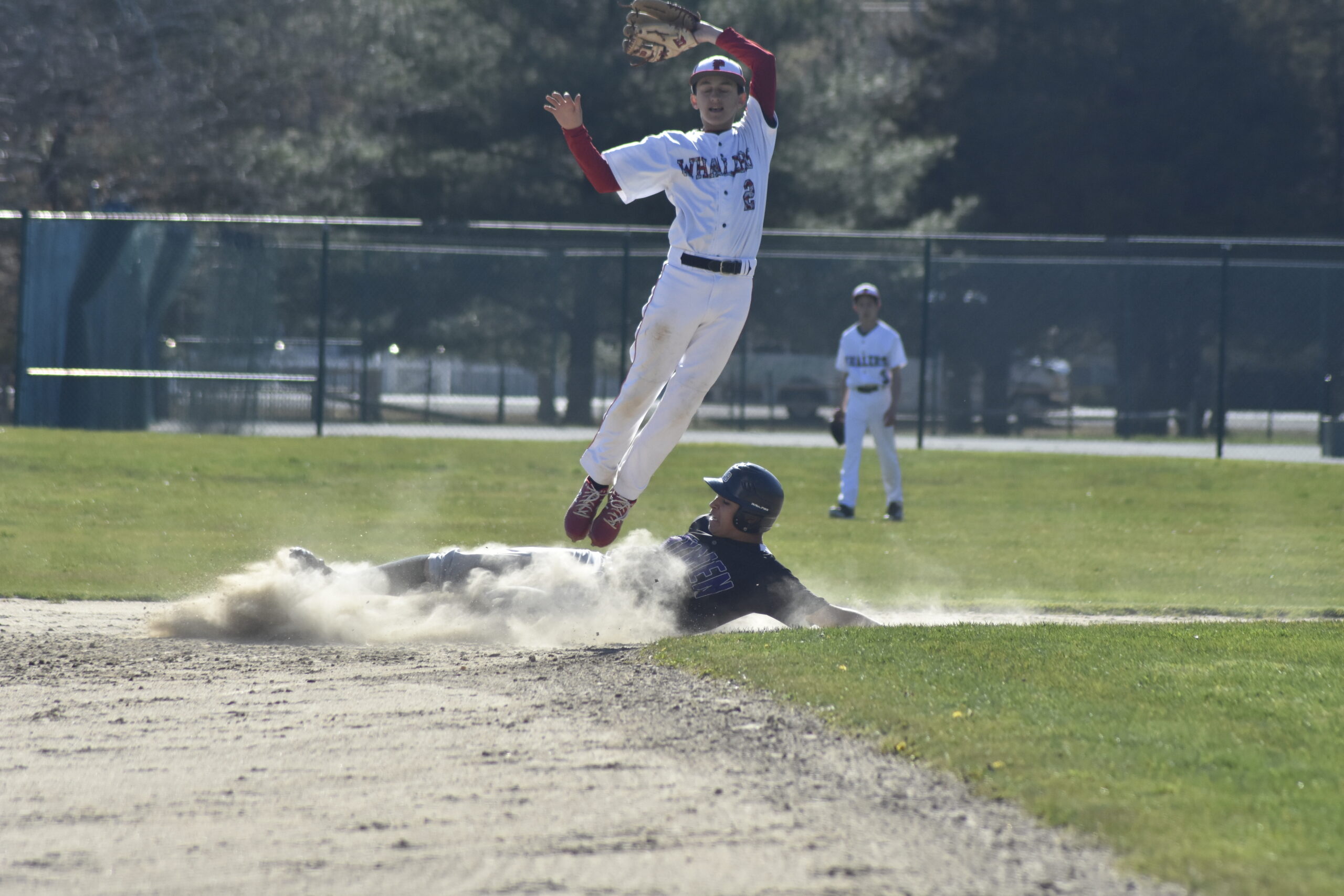 Bayman Alan Canales steals second base.   DREW BUDD