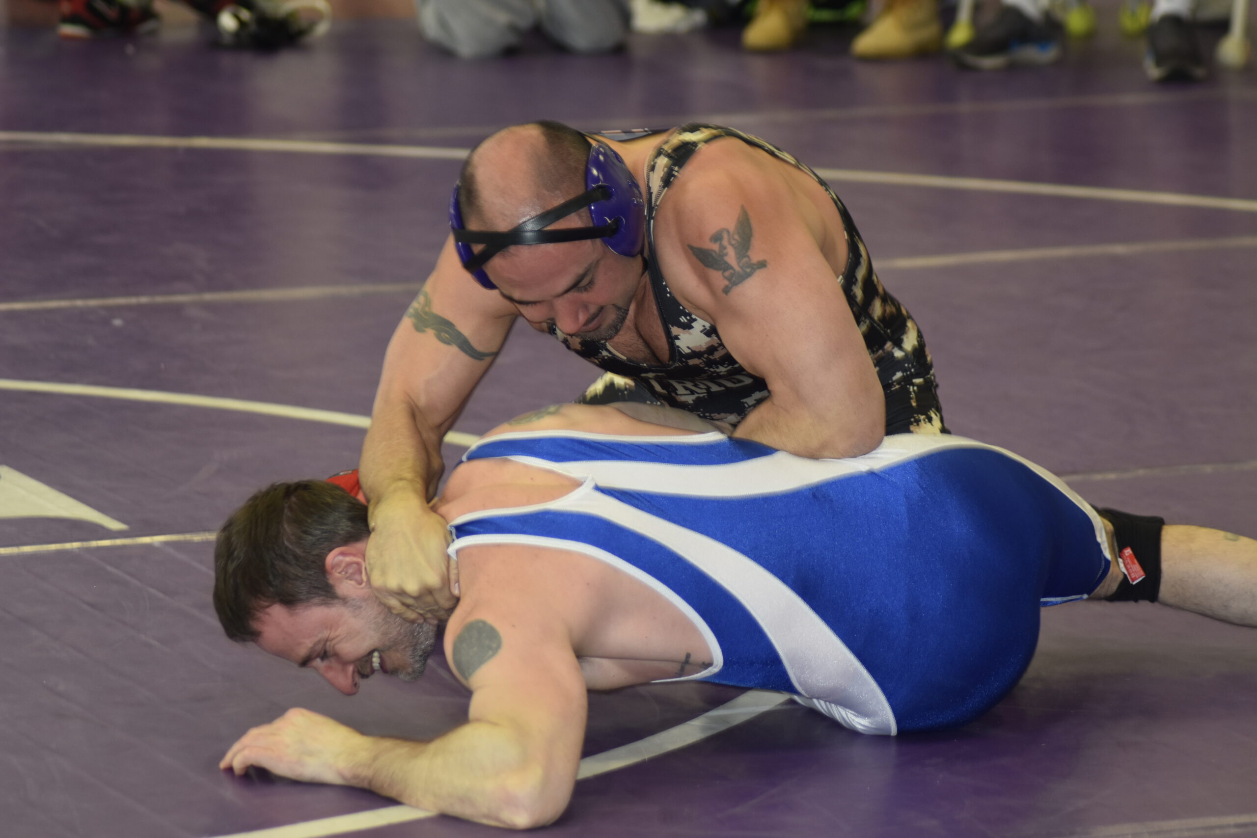 Former Hampton Bays wrestling head coach Raphael Lievano, now at Ward Melville, competed in 2019.   DREW BUDD
