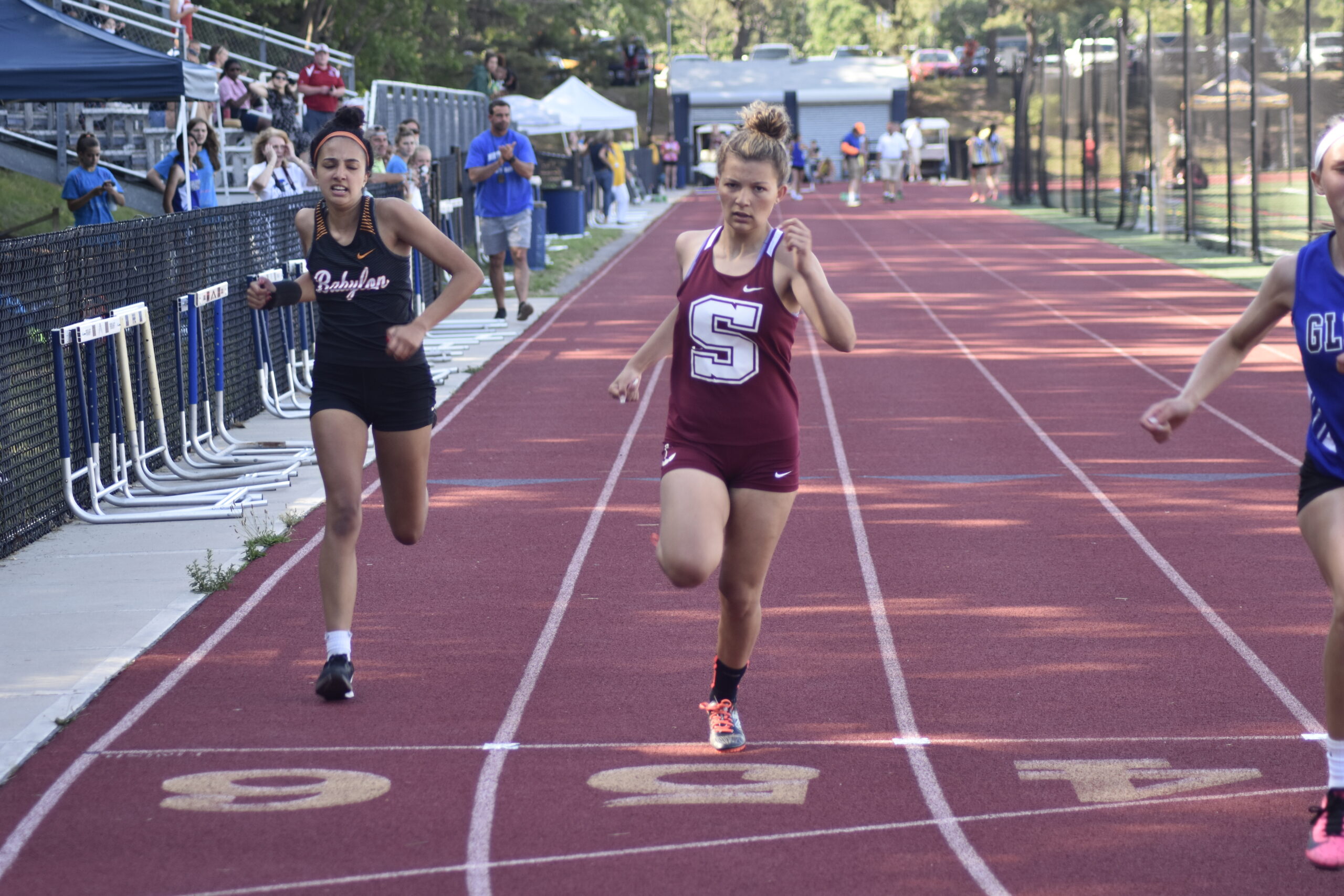 Gabriella Arnold is a three-sport athlete for Southampton, playing soccer in the fall, basketball in the winter and track in the spring.  DREW BUDD