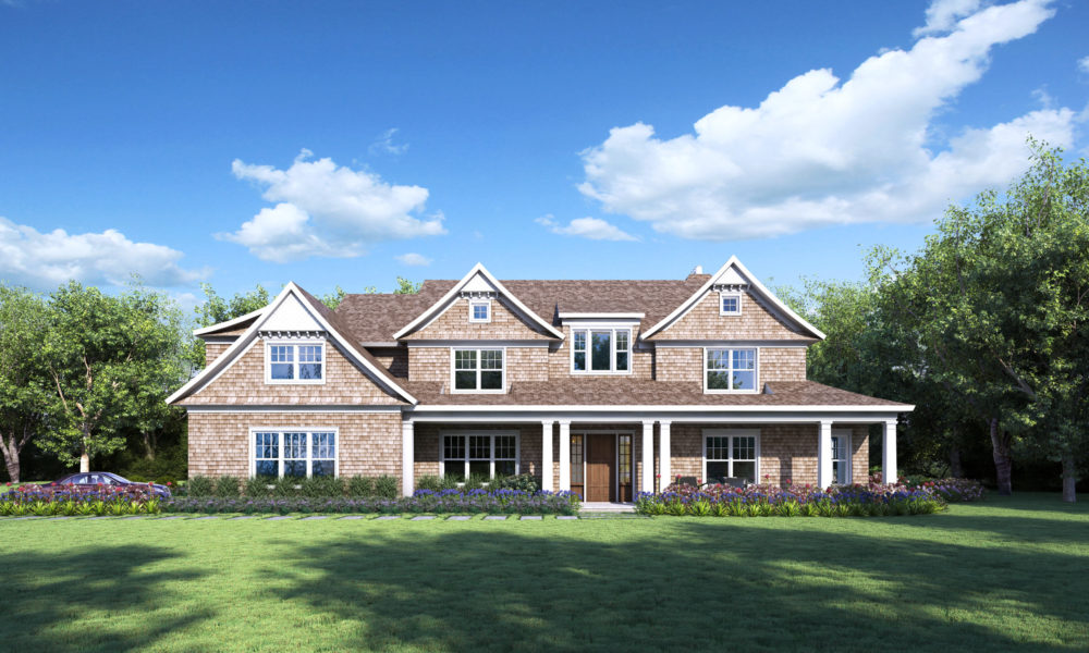 The Commodore model, planned for Country Pointe Estates in Westhampton Beach. COURTESY BEECHWOOD HOMES