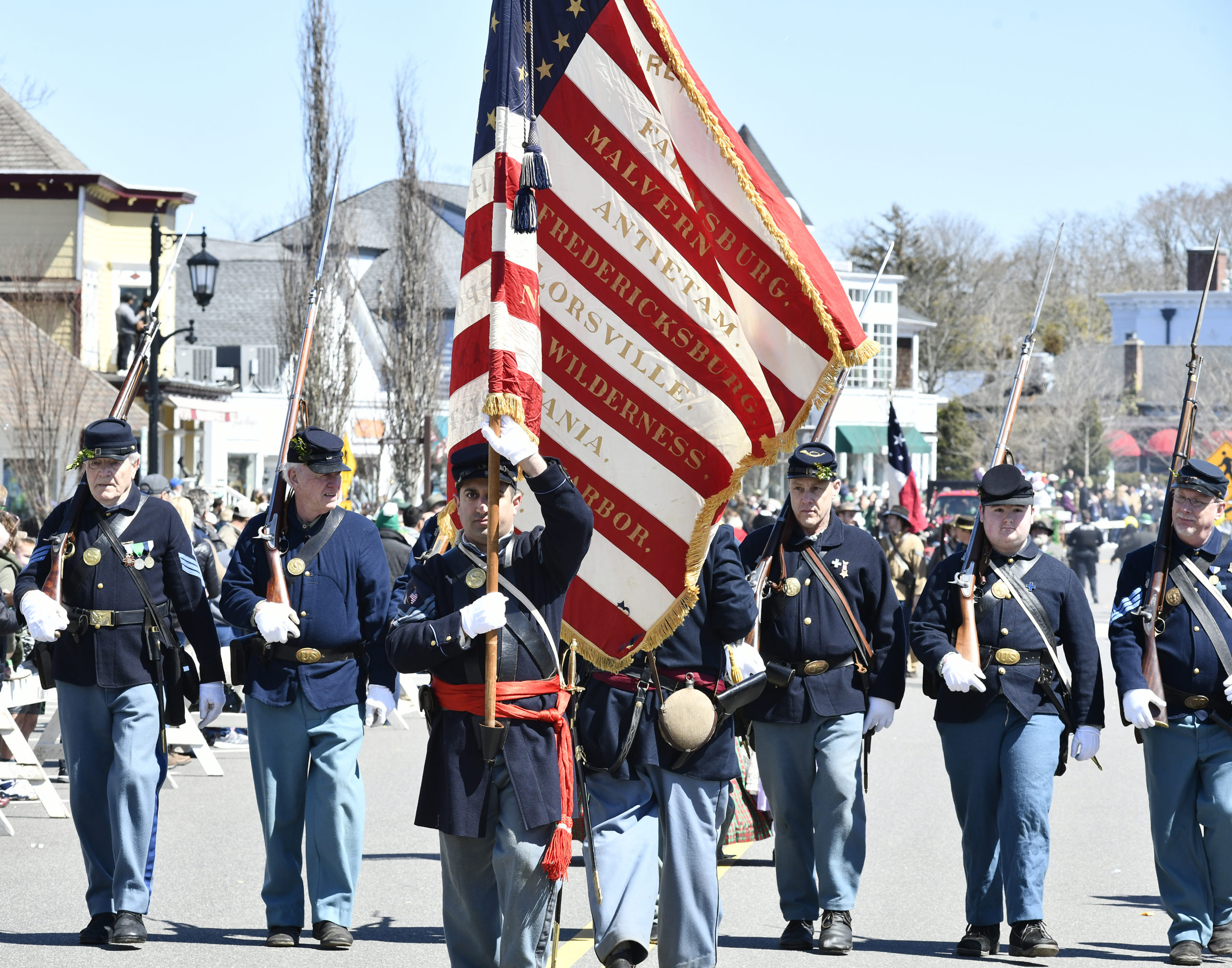 The Westhampton Beach St. Patrick's Day parade on Saturday.