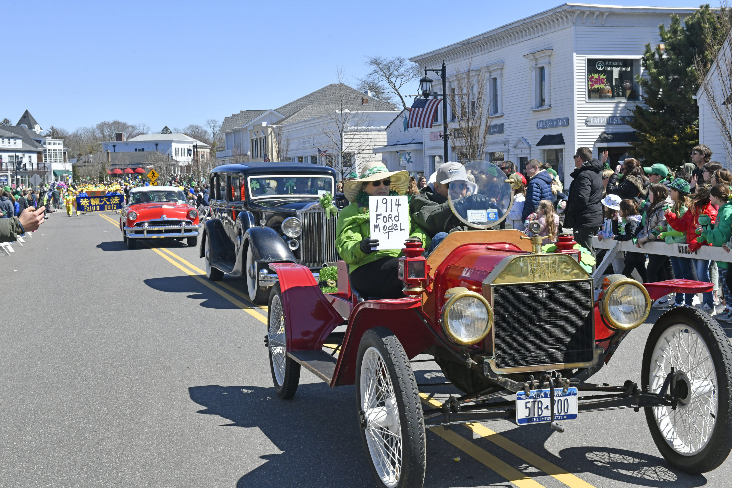 The Westhampton Beach St. Patrick's Day parade on Saturday.