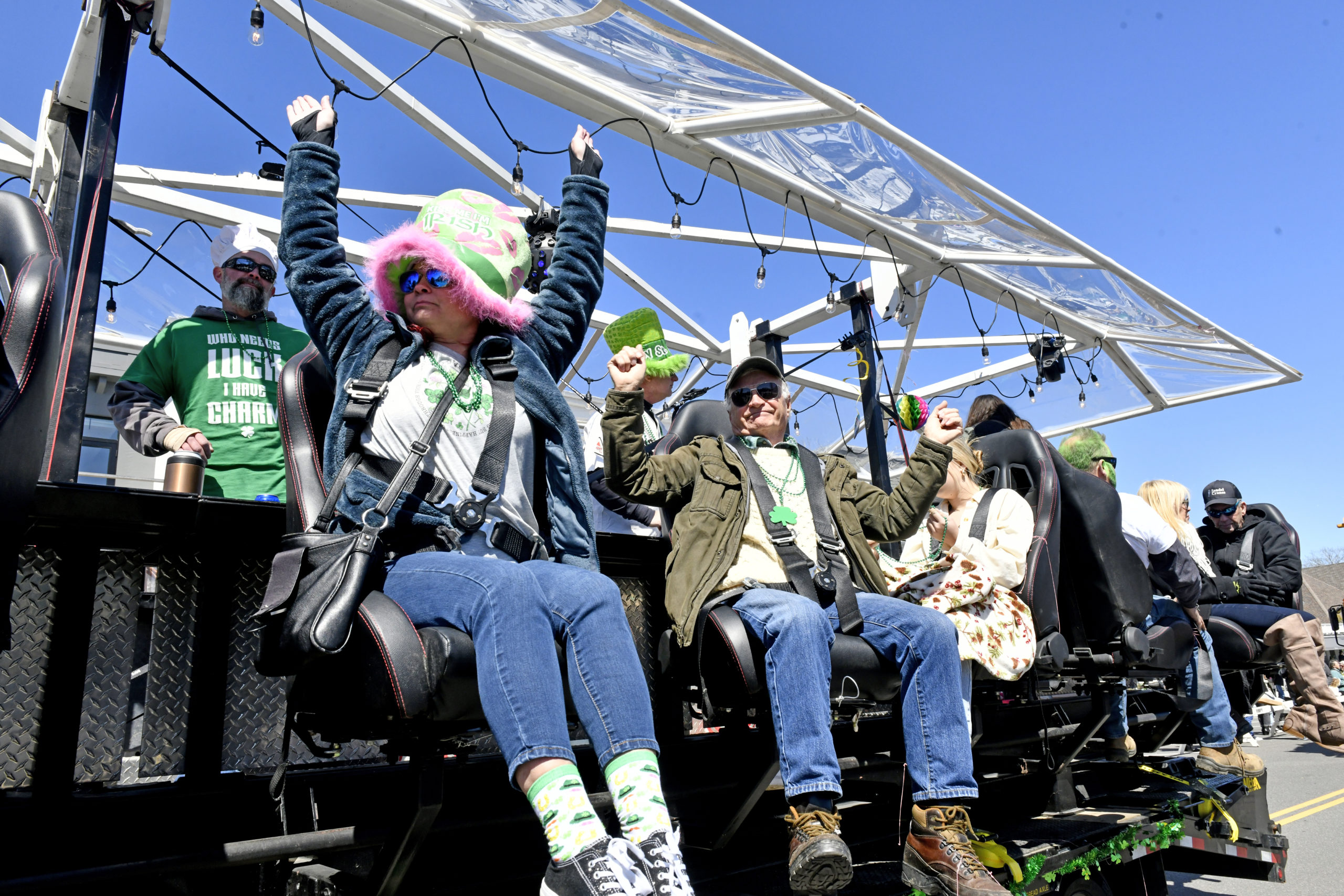 The Westhampton Beach St. Patrick's Day parade on Saturday.