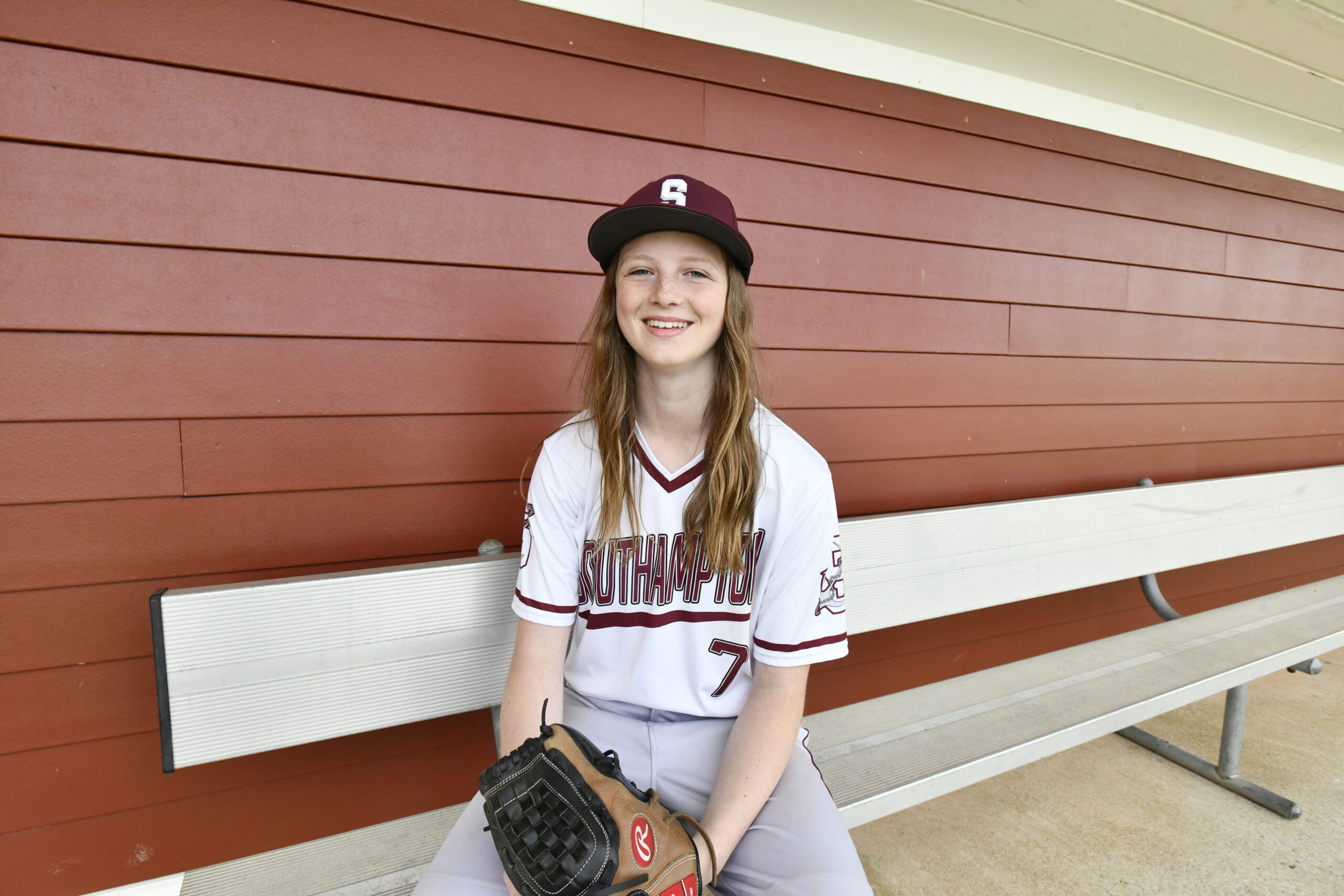 Bailey Brown before a game on Monday.  DANA SHAW