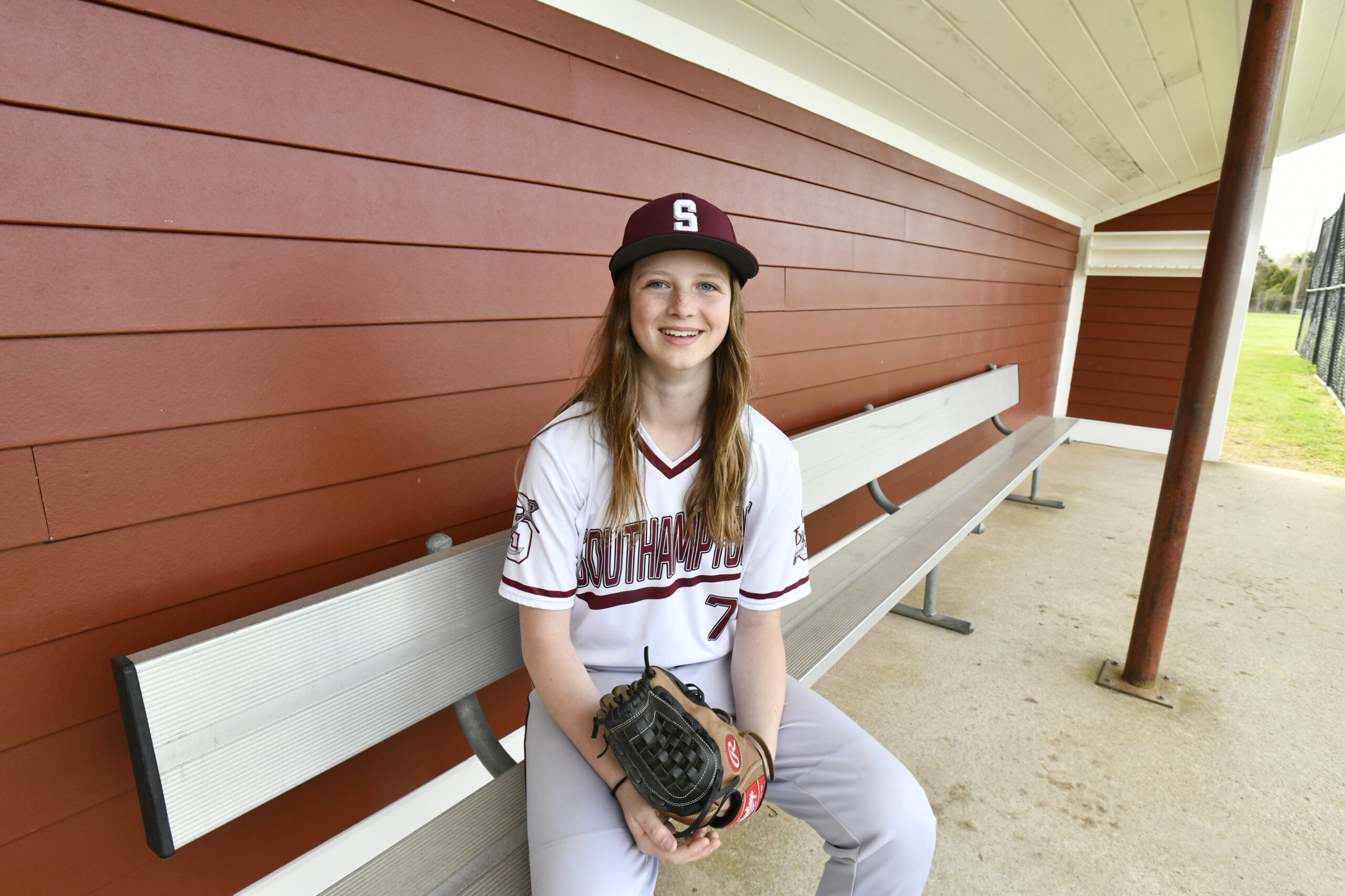 Bailey Brown before a game on Monday.  DANA SHAW