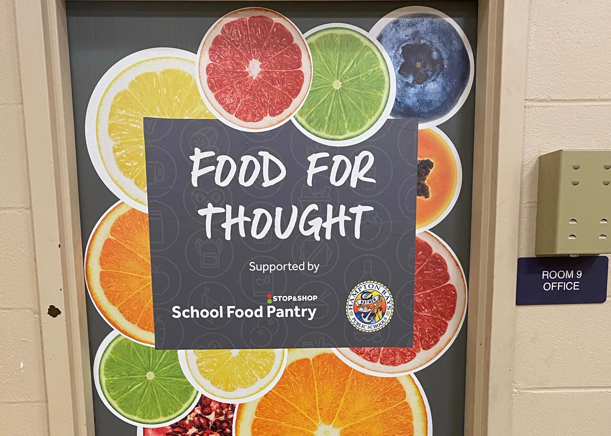 Hampton Bays High School boasts a new food pantry, Food For Thought, in partnership with the district's local Stop & Shop. HAMPTON BAYS SCHOOL DISTRICT