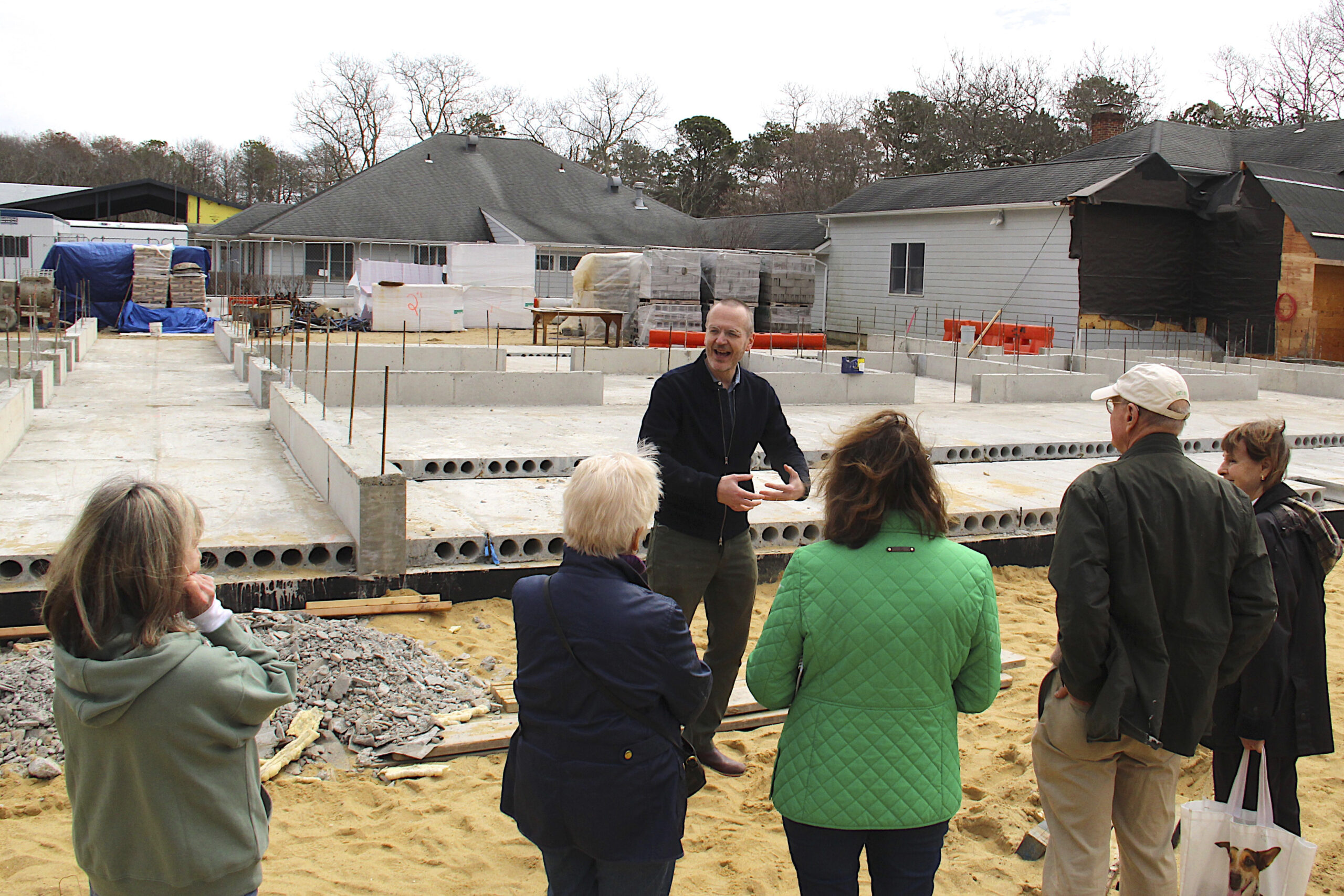ARF Executive Director and CEO Scott Howe gives a site tour of the progress on the Forever Home construction and renovation project.  KYRIL BROMLEY