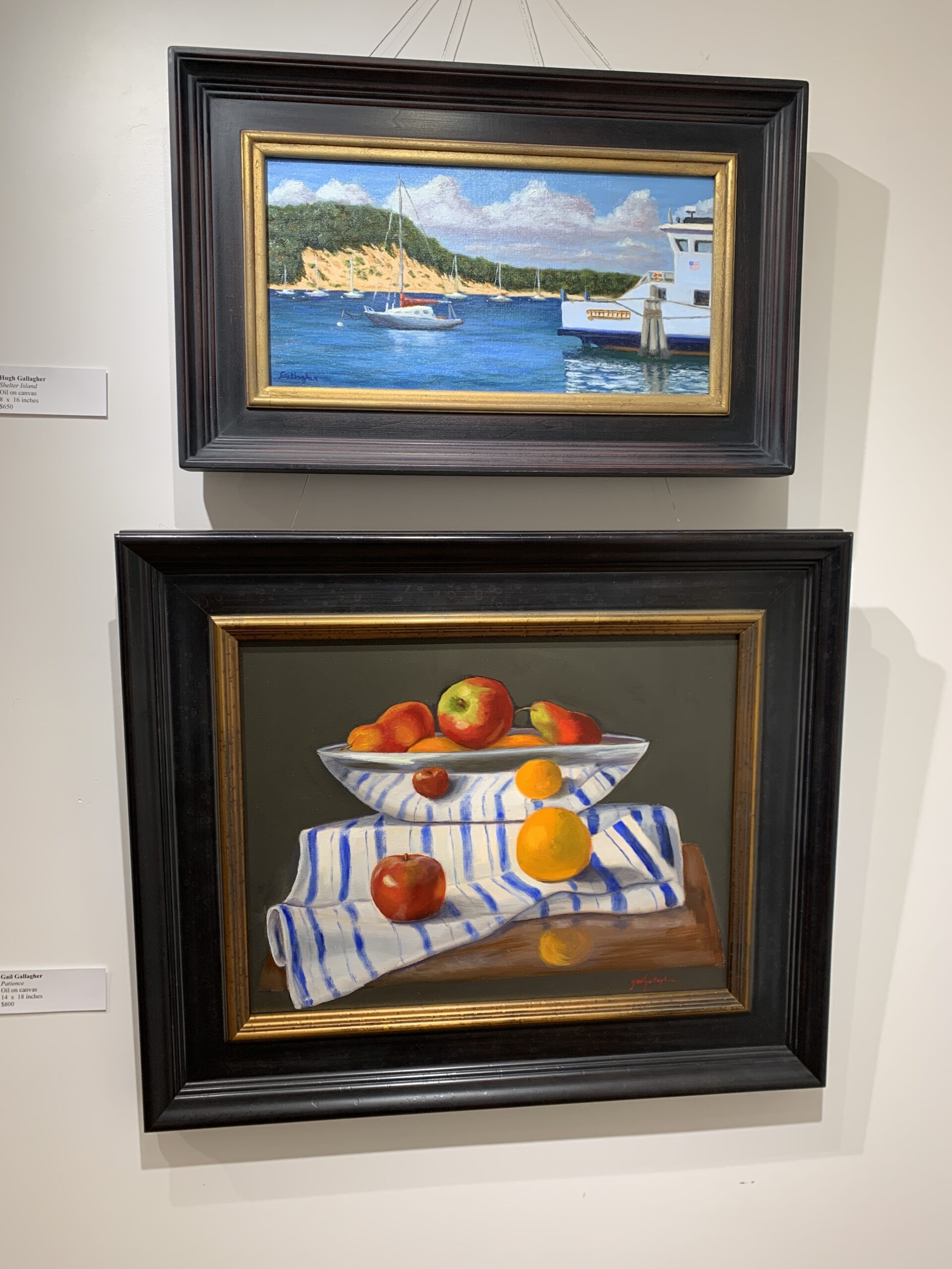 A view of The Wednesday Group's current exhibition on view at the Gardiner Mill Cottage Gallery in East Hampton. ANNETTE HINKLE