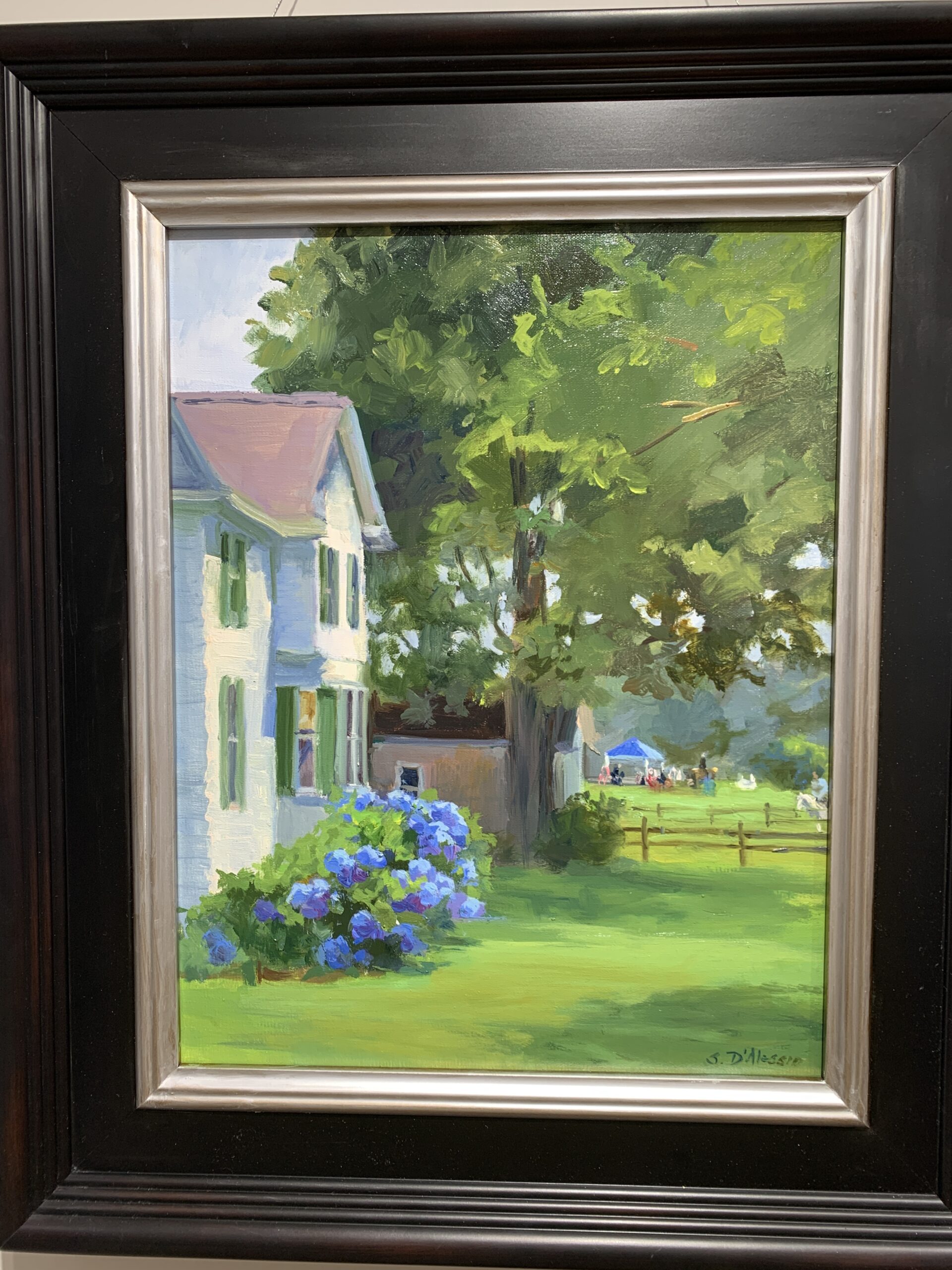 A view of The Wednesday Group's current exhibition on view at the Gardiner Mill Cottage Gallery in East Hampton. ANNETTE HINKLE