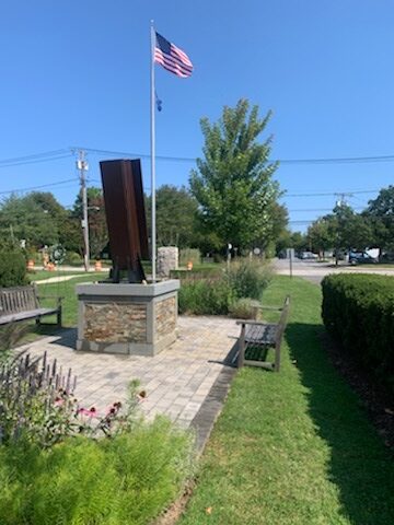 The Westhampton Garden Club's Garden of Remembrance at the Quogue Firehouse.  COURTESY WESTHAMPTON GARDEN CLUB