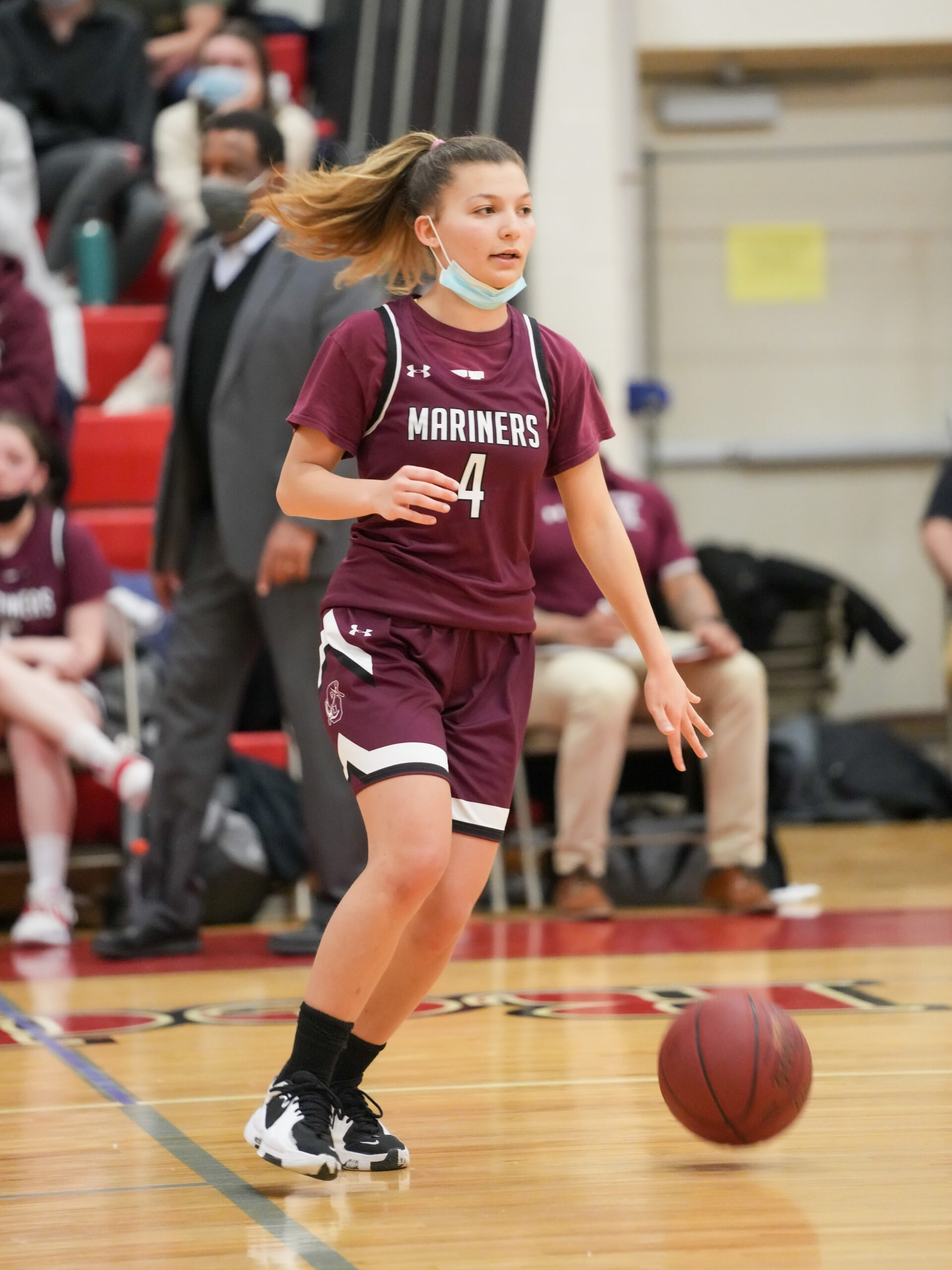 Gabriella Arnold is a three-sport athlete for Southampton, playing soccer in the fall, basketball in the winter and track in the spring.  RON ESPOSITO