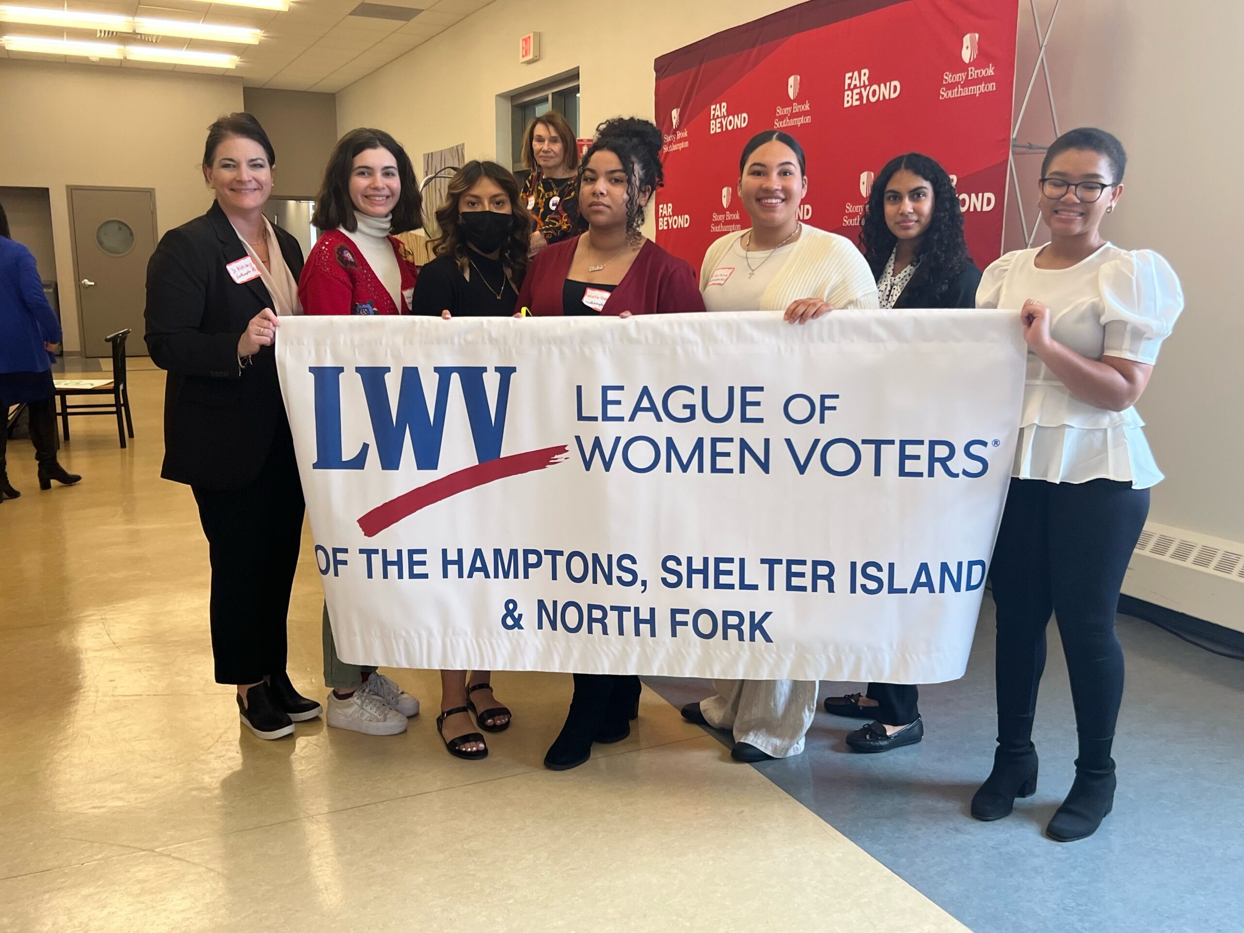 Southampton High School students recently participated in a workshop hosted by the League of Women Voters of the Hamptons. COURTESY SOUTHAMPTON SCHOOL DISTRICT