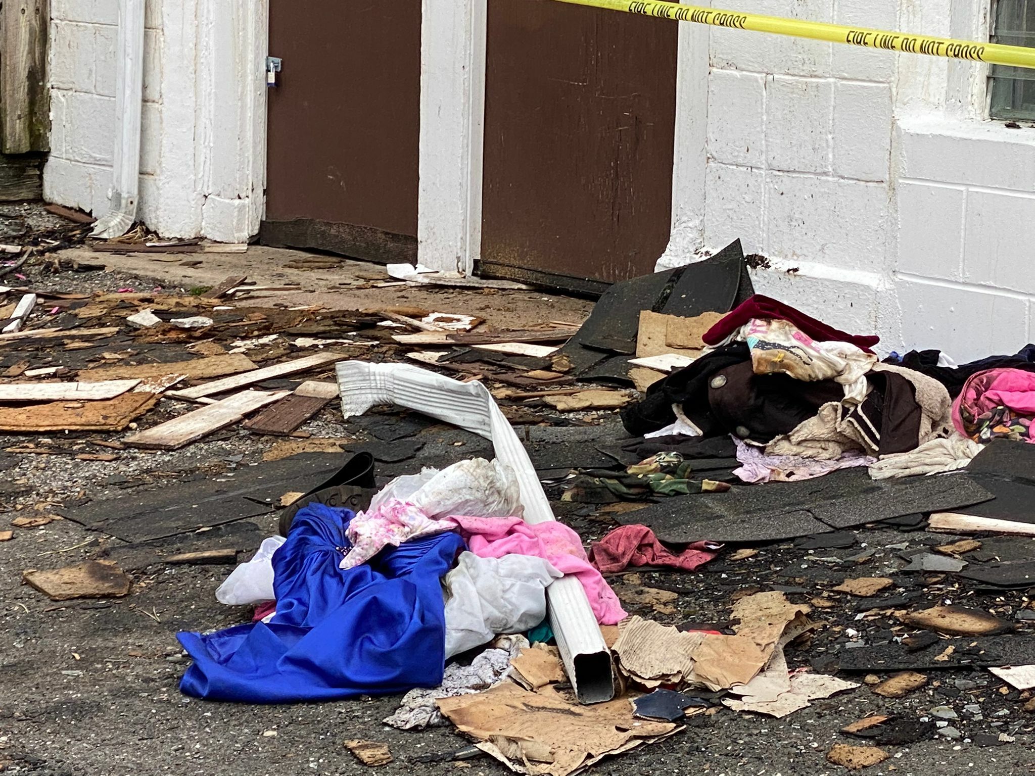 The aftermath of the fire at the 317 East Montauk Highway apartment building.   JULIANA HOLGUIN