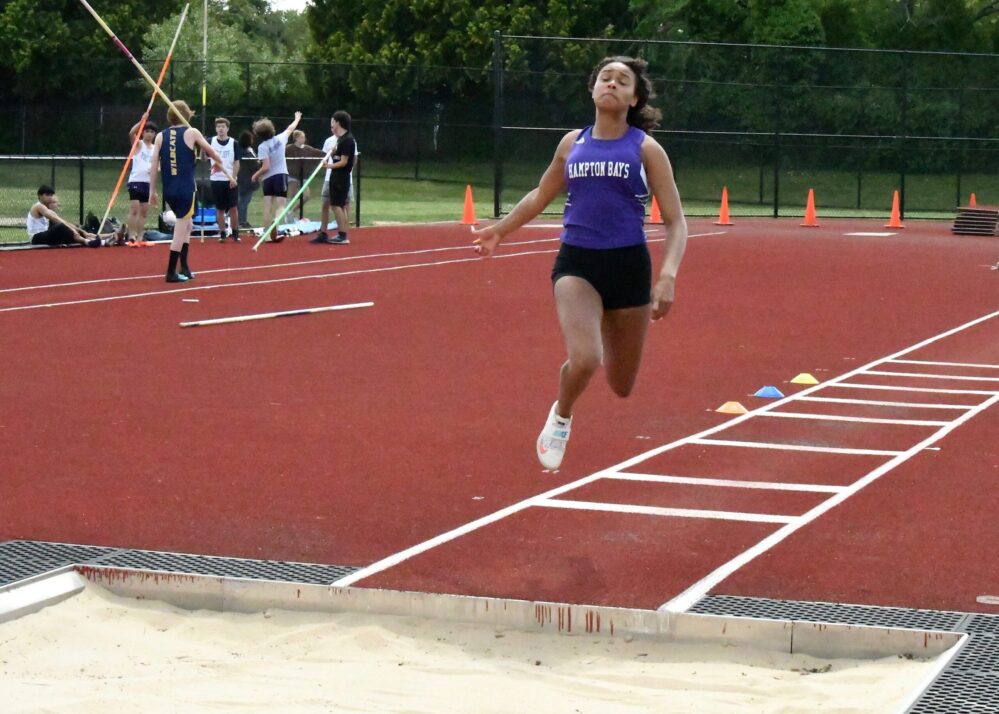 Senior Bryona Hayes placed sixth in the triple jump. MICHELLE MALONE