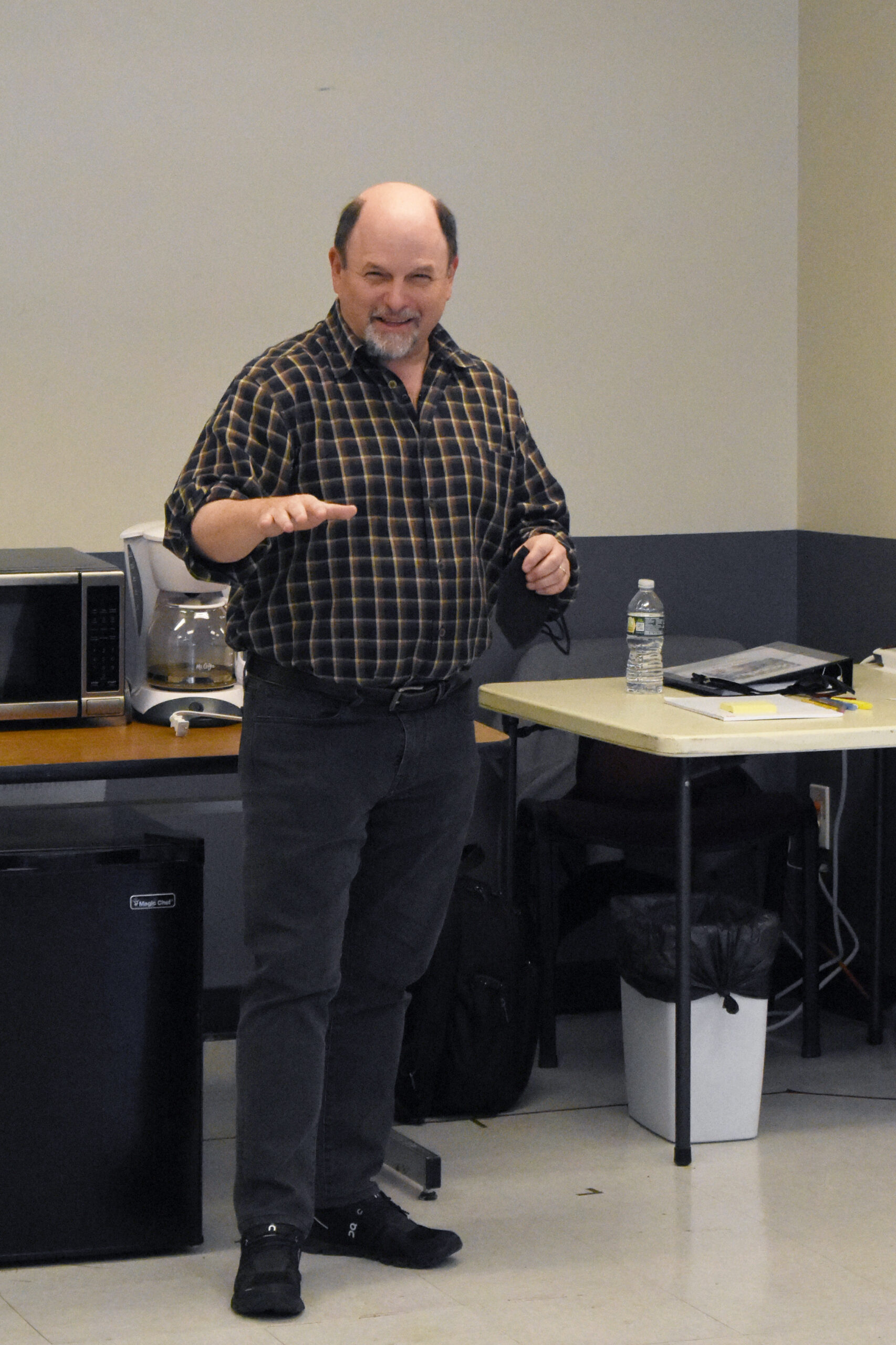 Jason Alexander directing a rehearsal of  