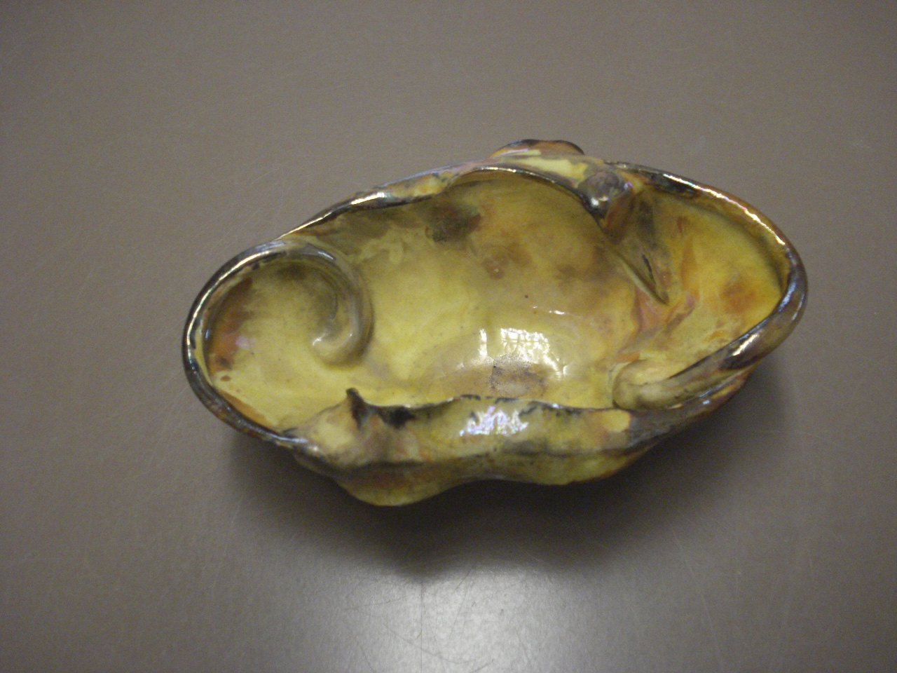 A Brower pottery dish.   COURTESY WESTHAMPTON BEACH HISTORICAL SOCIETY