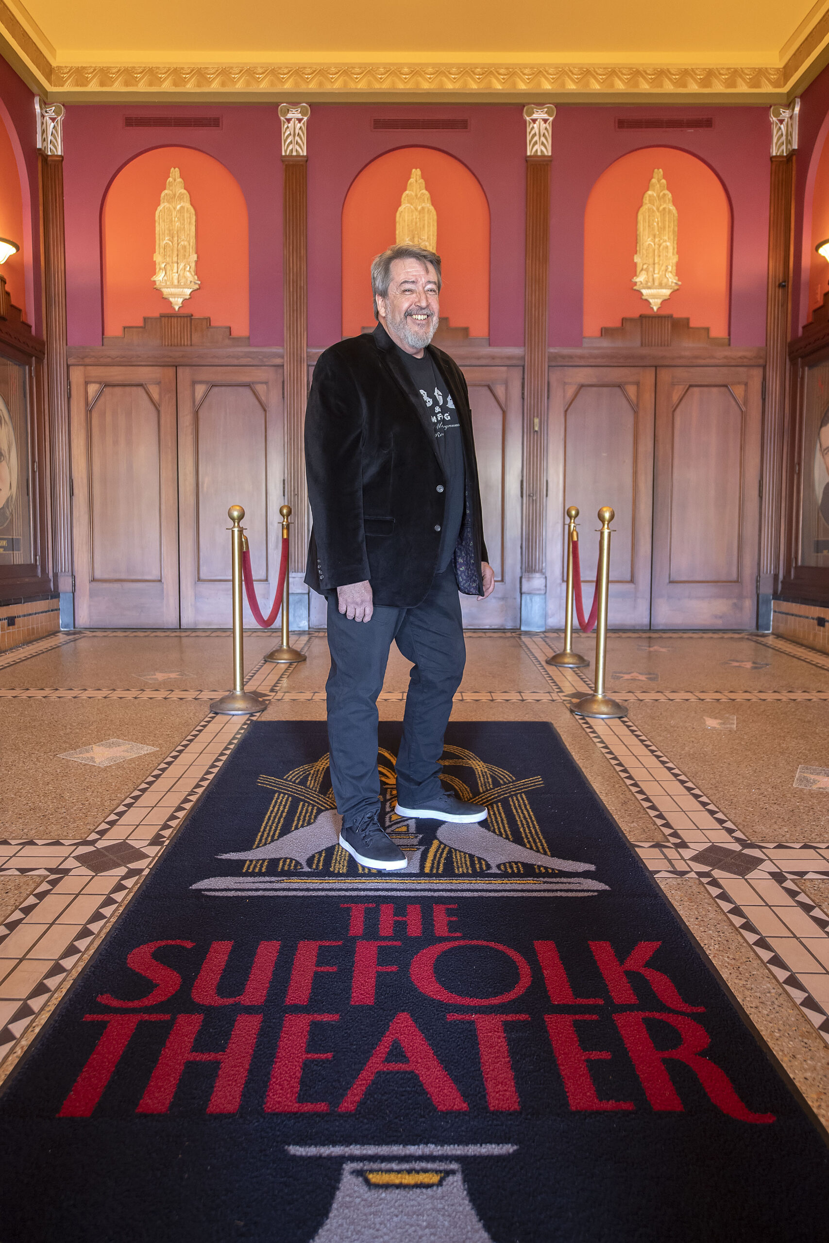 Suffolk Theater Executive Director Gary Hygom, photographed in the theater on April 13th, 2022