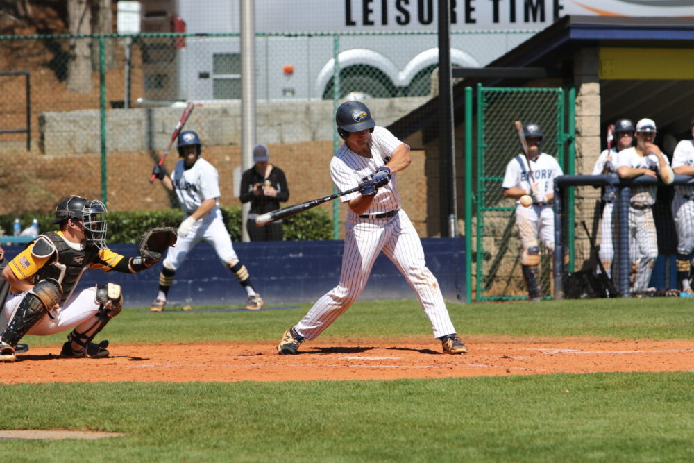 Jack Halloran, who graduated from Westhampton Beach High School just a year ago, is ready to put on a Westhampton Aviators jersey this summer.    COURTESY EMORY ATHLETICS