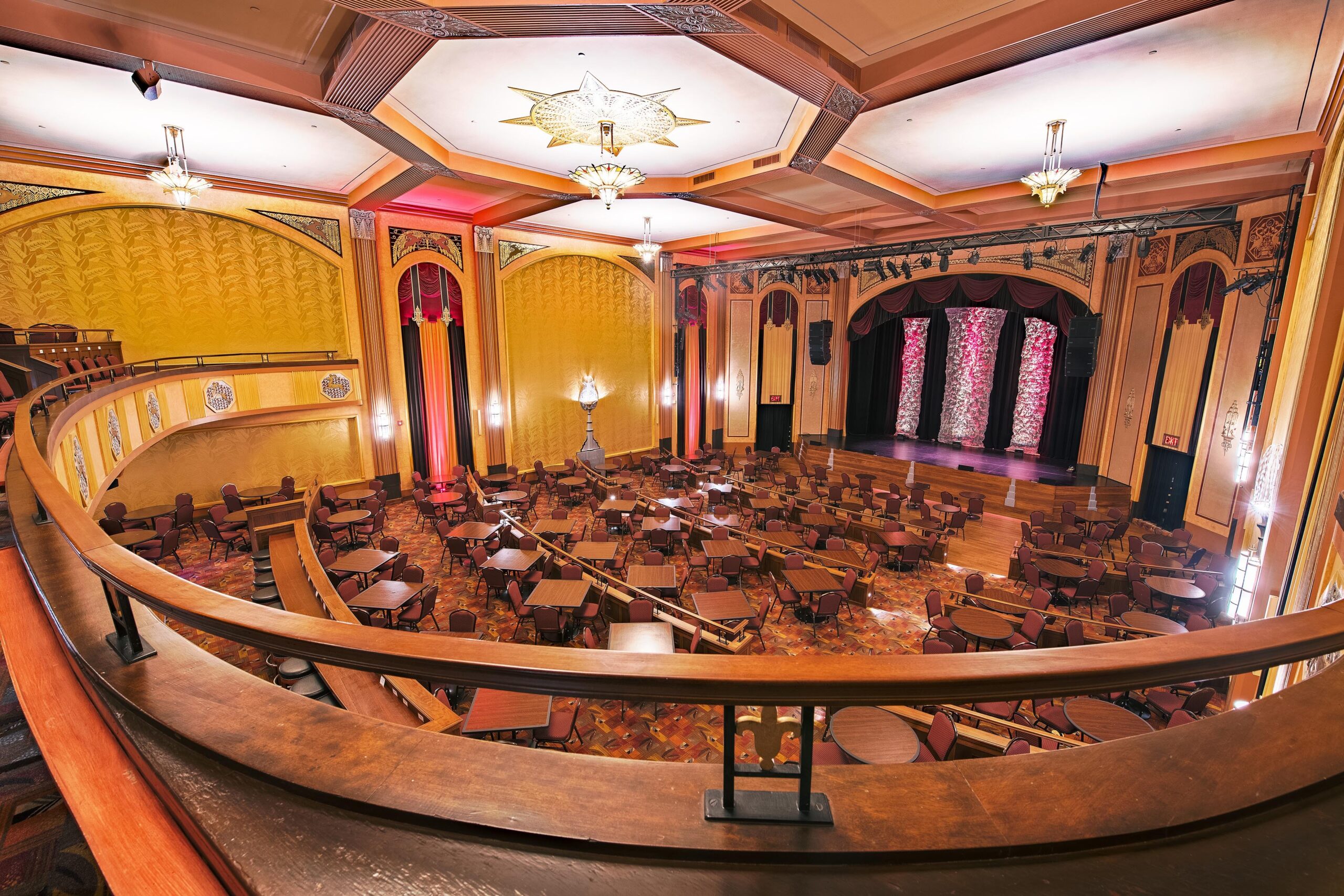 The interior spaces of the Suffolk Theater in Riverhead, New York, photographed on February 23rd, 2022