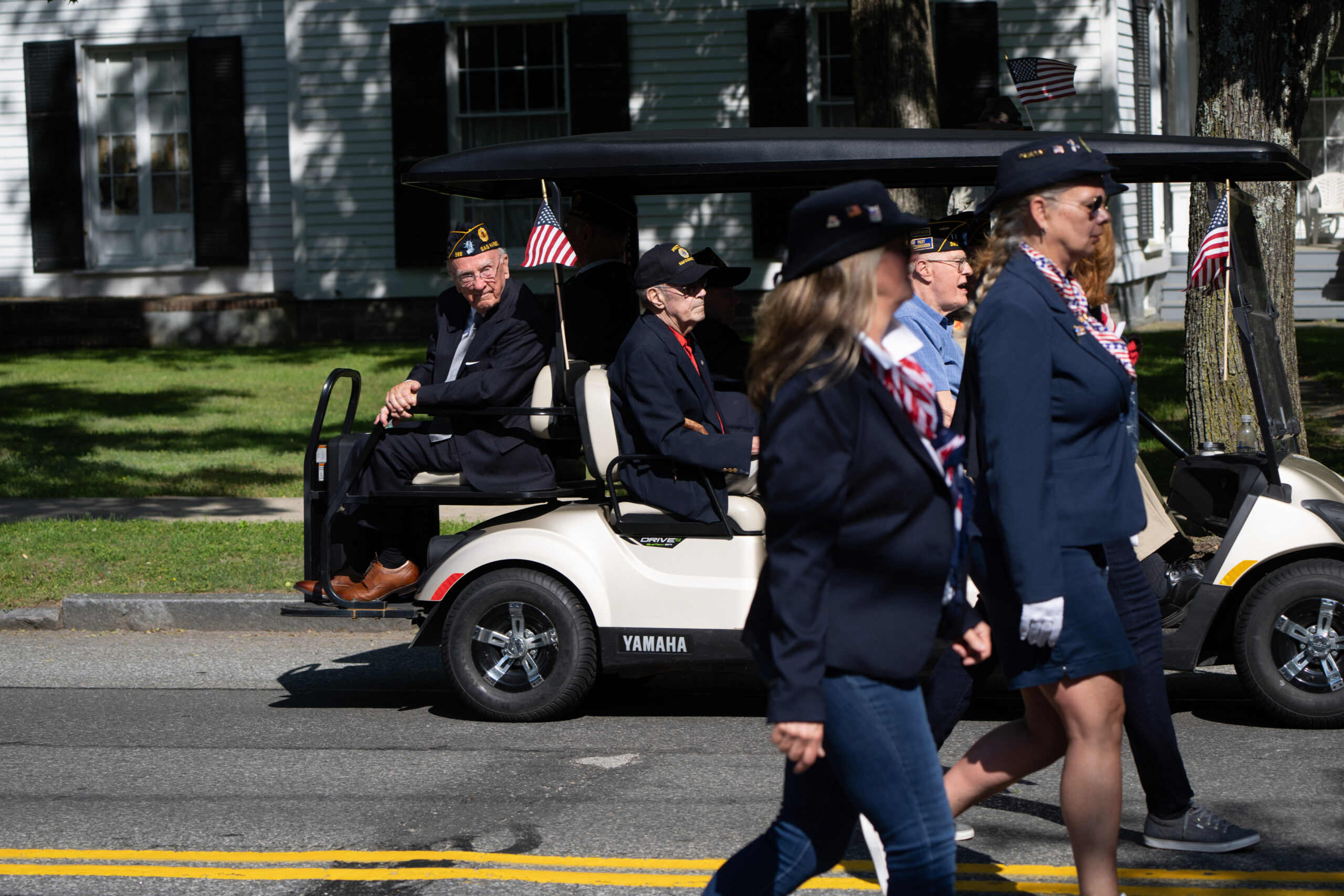 Memorial Day observances in Sag Harbor on Monday morning.   LORI HAWKINS