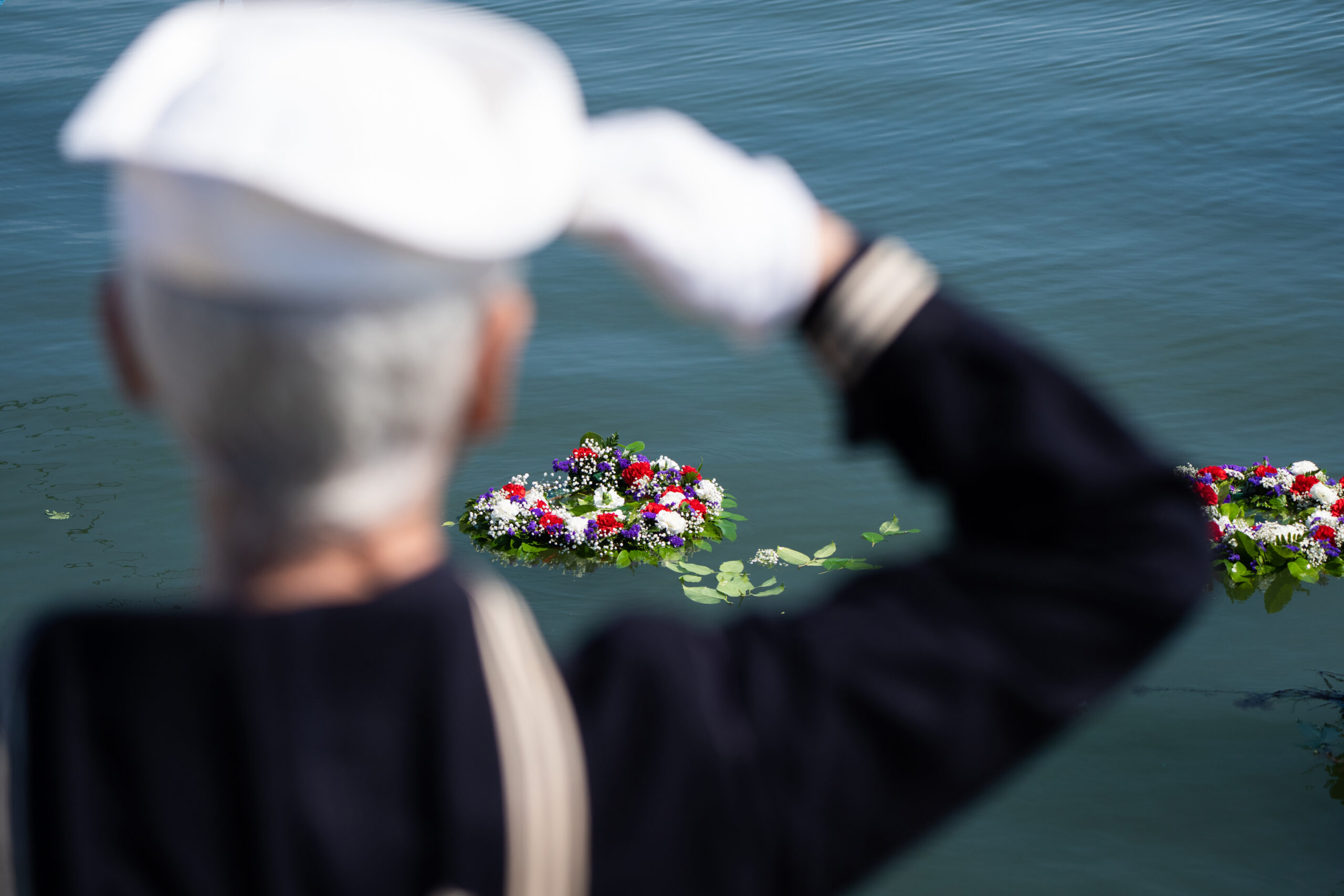 Memorial Day observances in Sag Harbor on Monday morning.   LORI HAWKINS