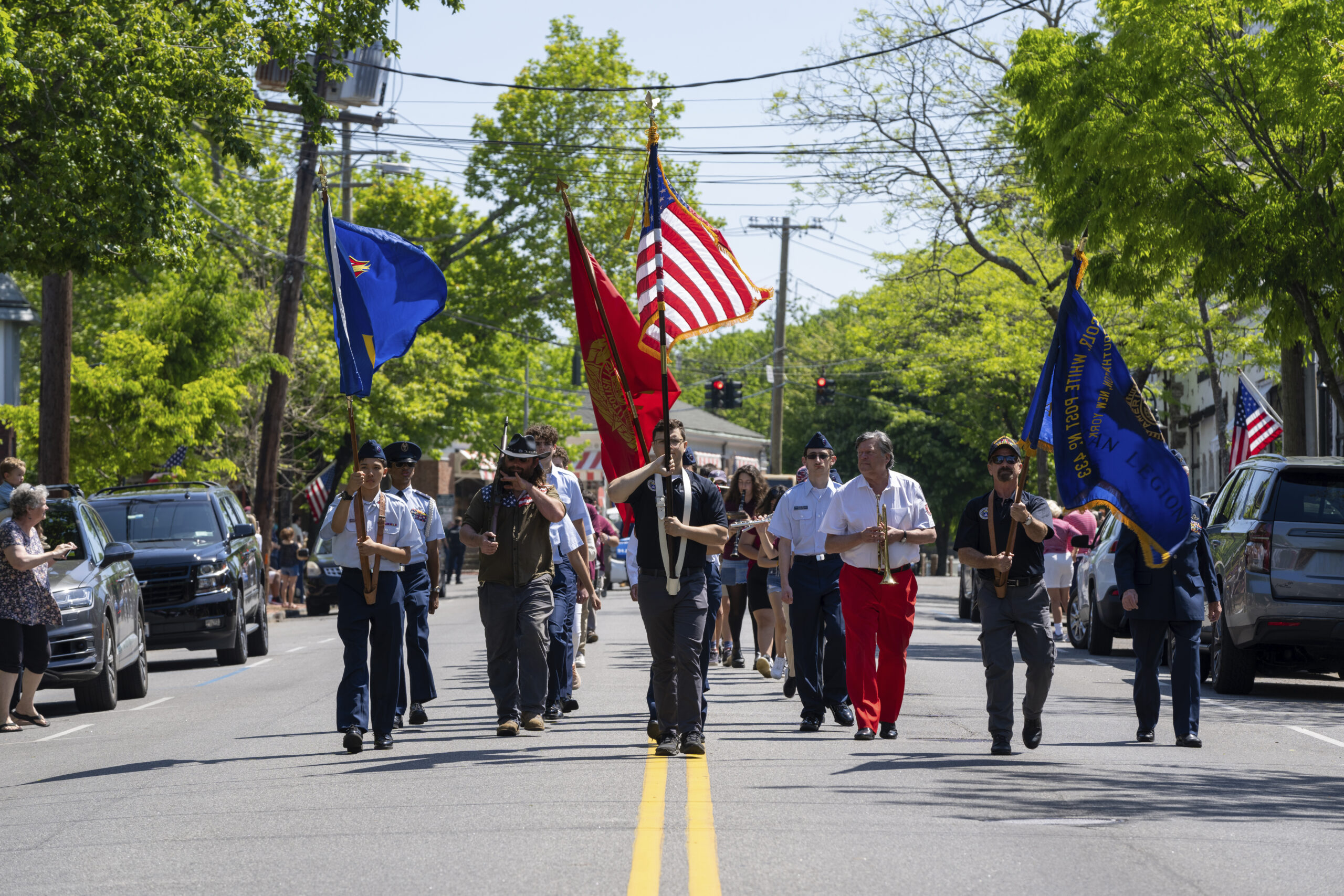 The Memorial Day Parade on Jobs Lane in Southampton Village.  RON ESPOSITO