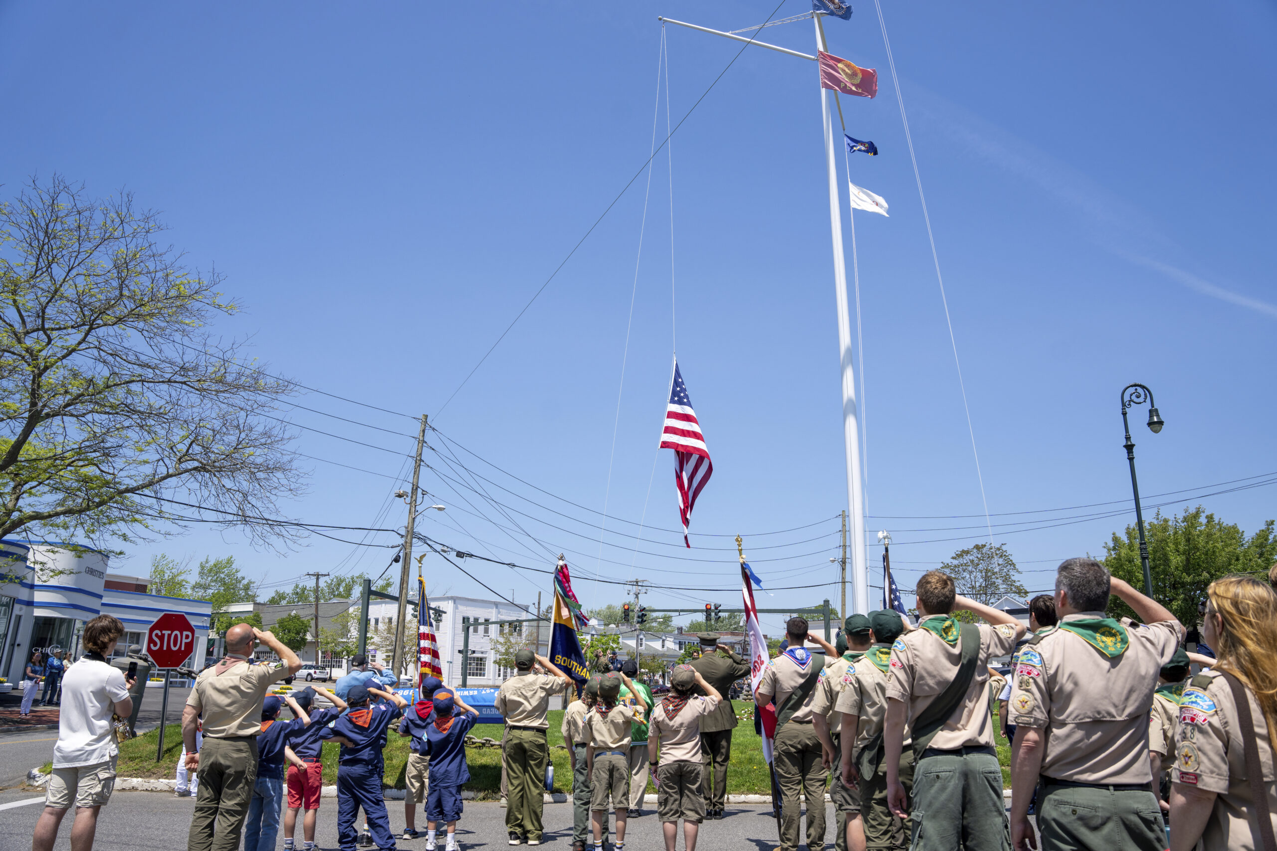 The Memorial Day service in Southampton Village.  RON ESPOSITO