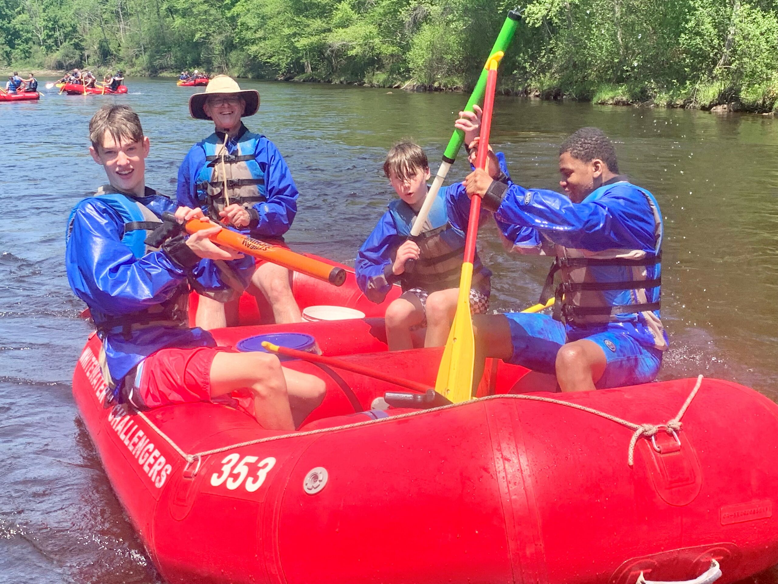 Sag Harbor Scout Troop 455 braved the white water of the Lehigh River in Pennsylvania for its annual rafting trip last Saturday.