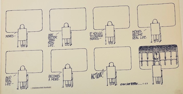 A drawing by a young Jules Feiffer. COURTESY KEYES ART