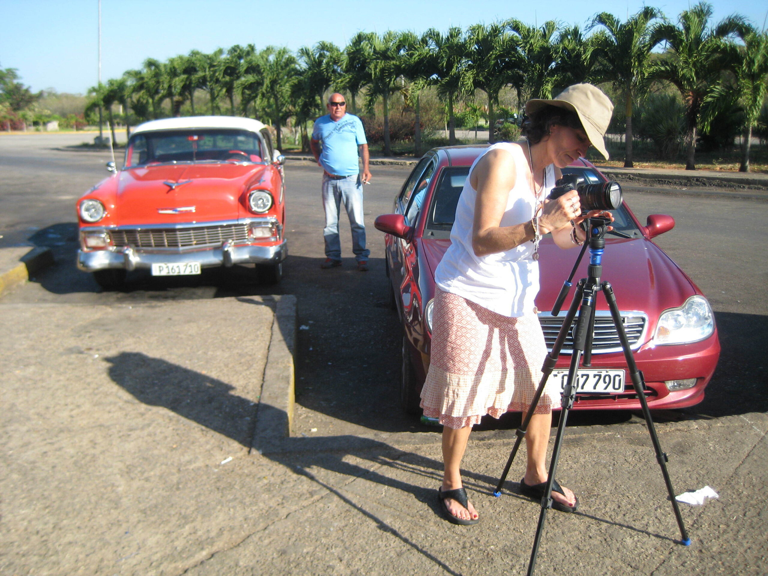 Christiane Arbesu filmin on location in Cuba. COURTESY THE ARTIST