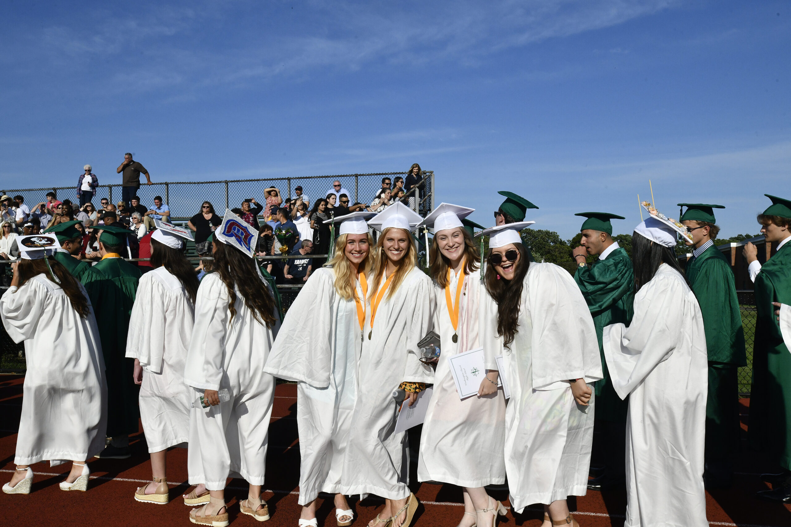 Westhampton Beach graduation on Friday evening.  DANA SHAW