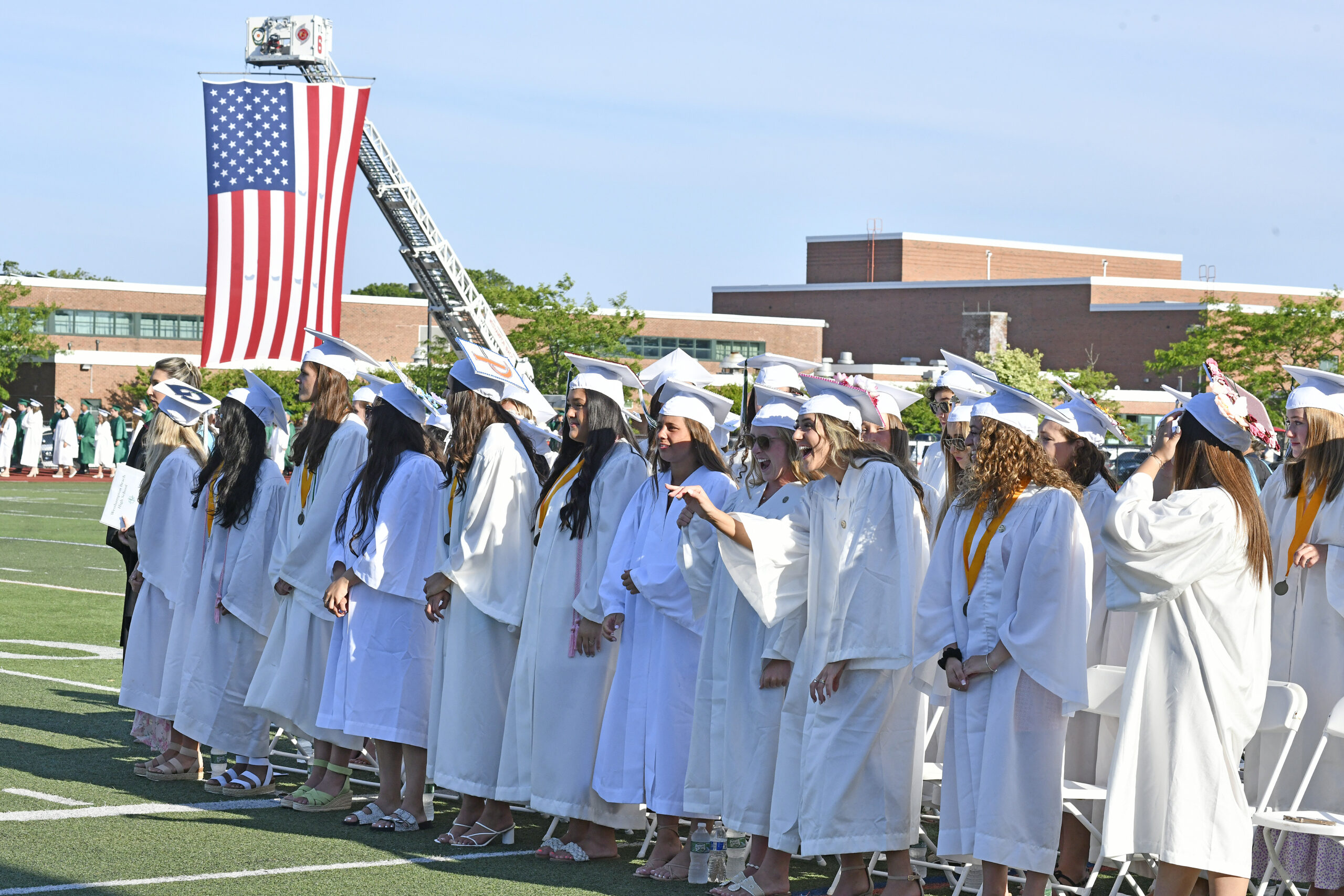 Westhampton Beach graduation on Friday evening.  DANA SHAW