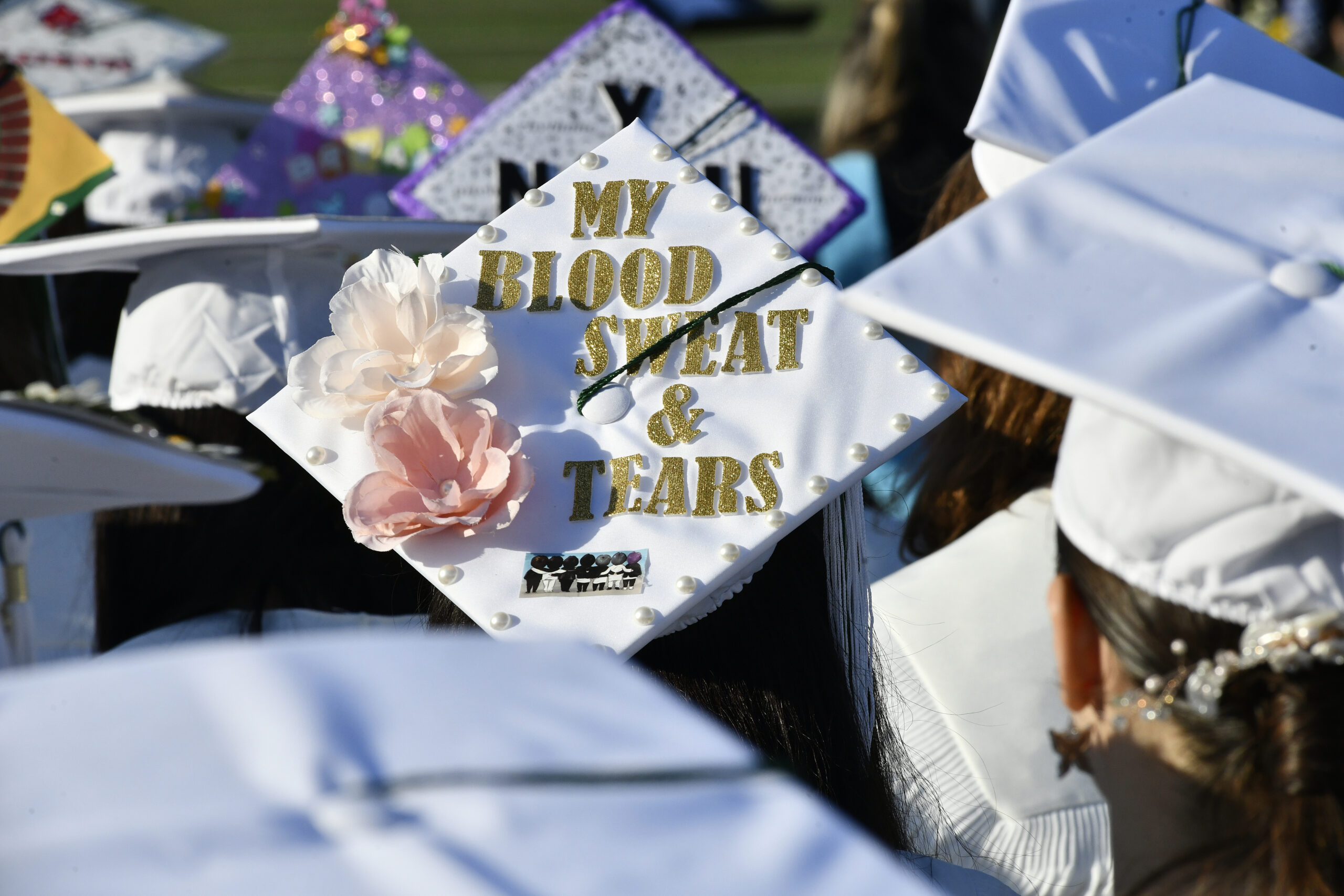 Westhampton Beach graduation on Friday evening.  DANA SHAW