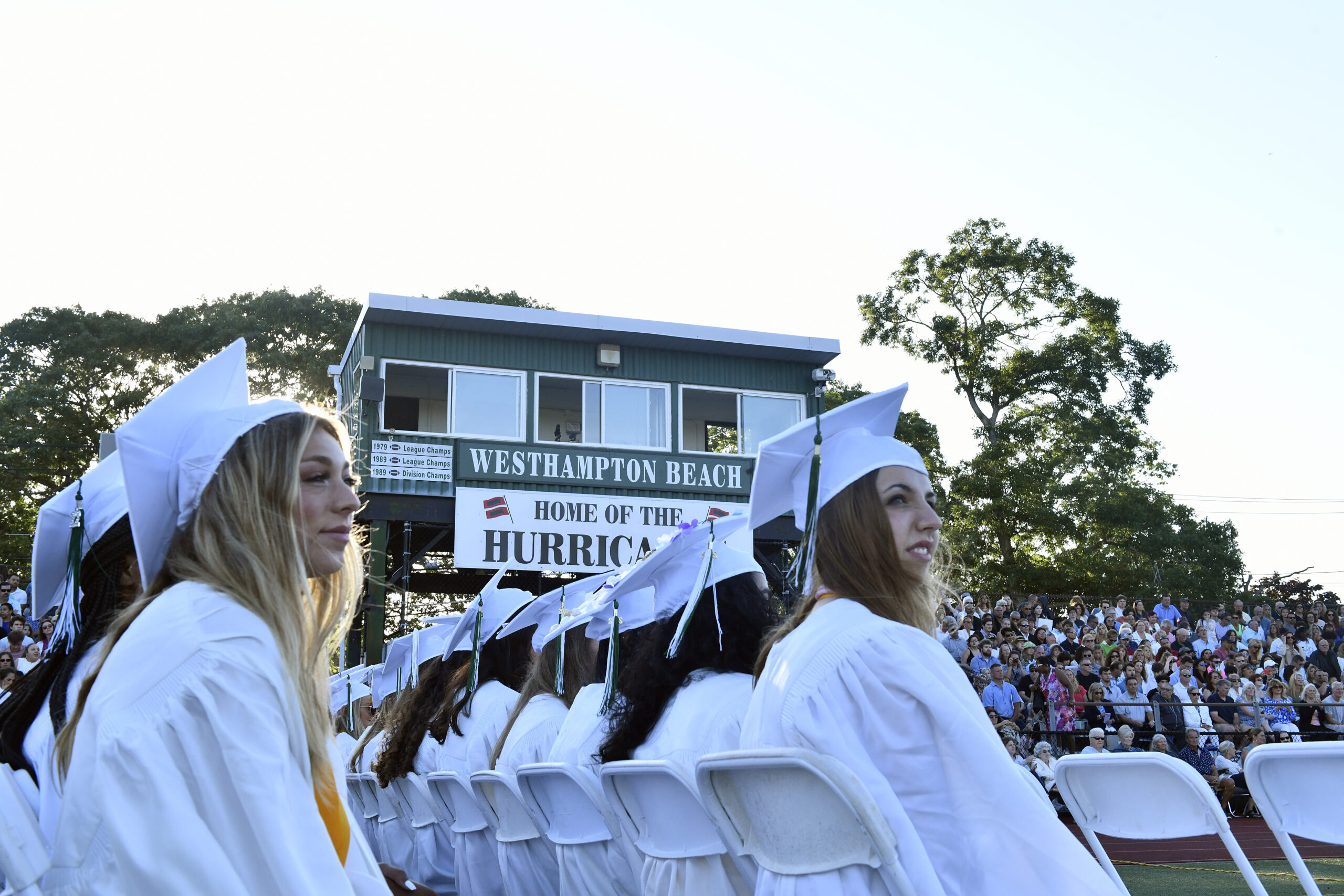 Westhampton Beach graduation on Friday evening.  DANA SHAW