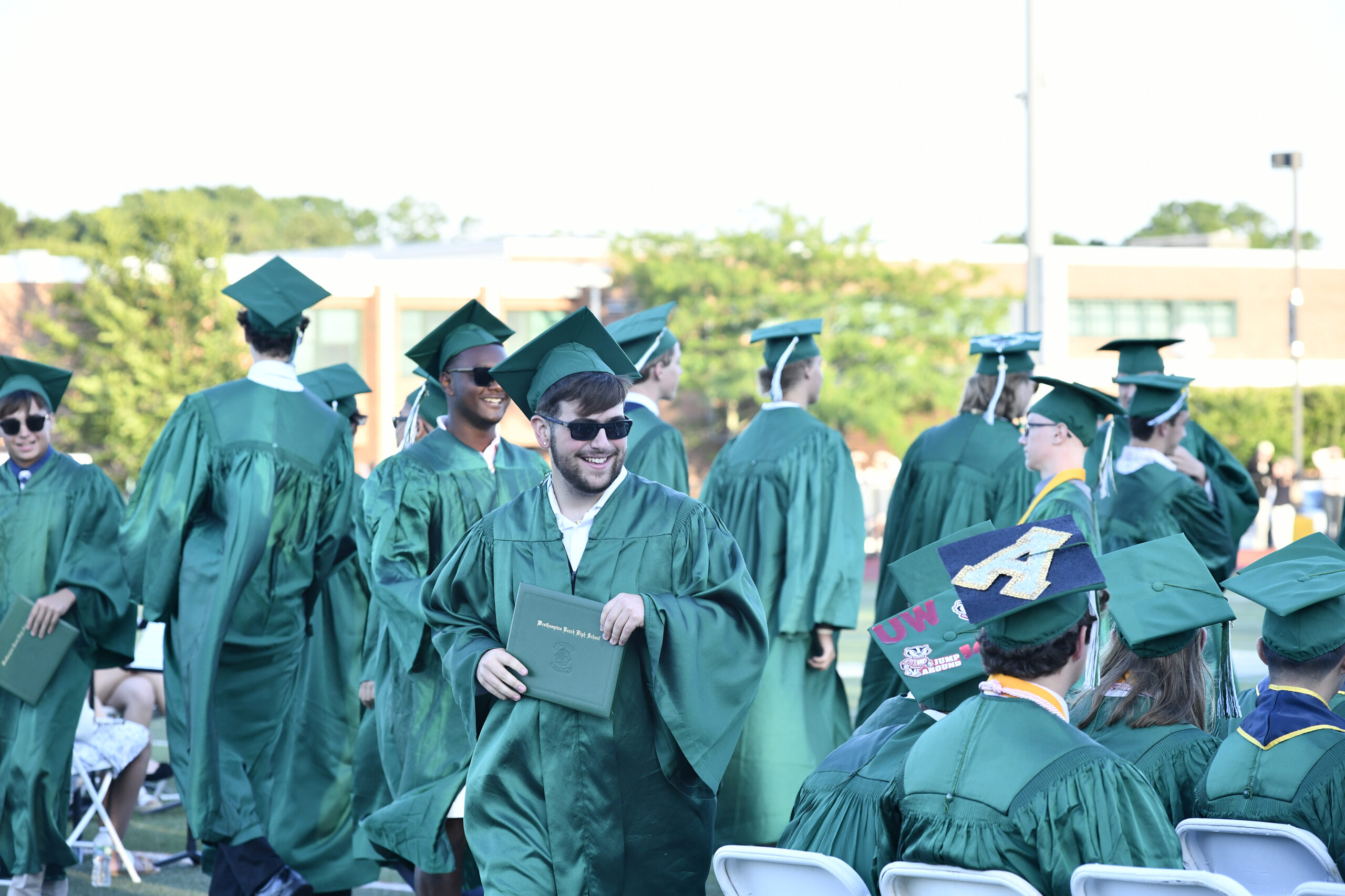 Westhampton Beach graduation on Friday evening.  DANA SHAW