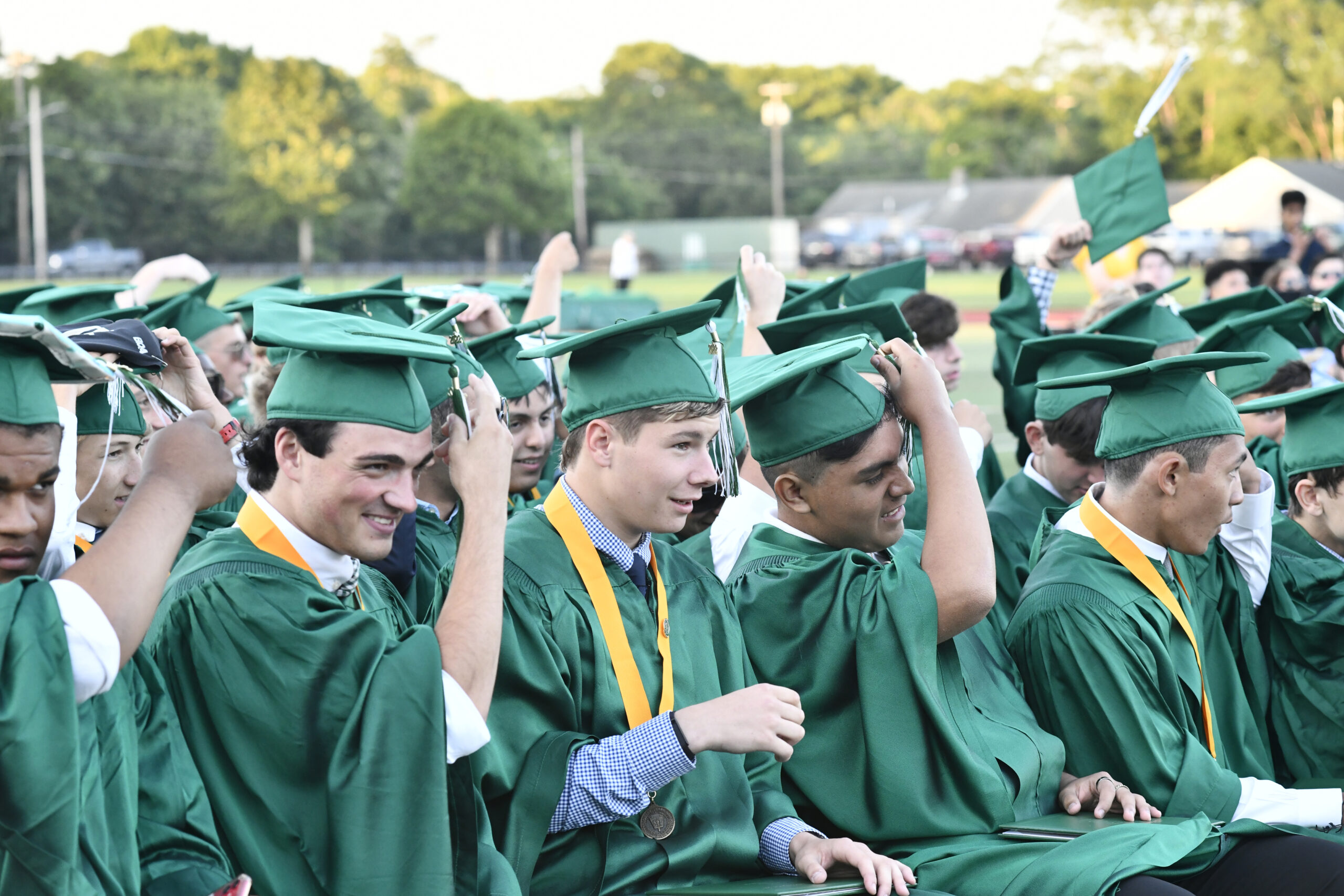 Westhampton Beach graduation on Friday evening.  DANA SHAW