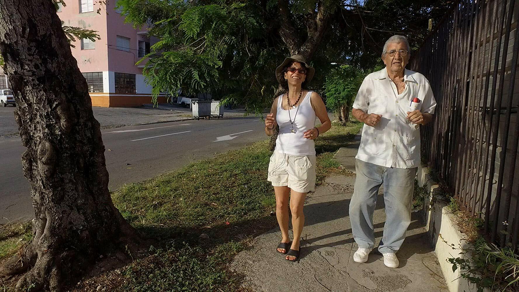 Christiane Arbesu dancing with Mafo, her aunt's ex-husband, in Cuba. COURTESY THE ARTIST