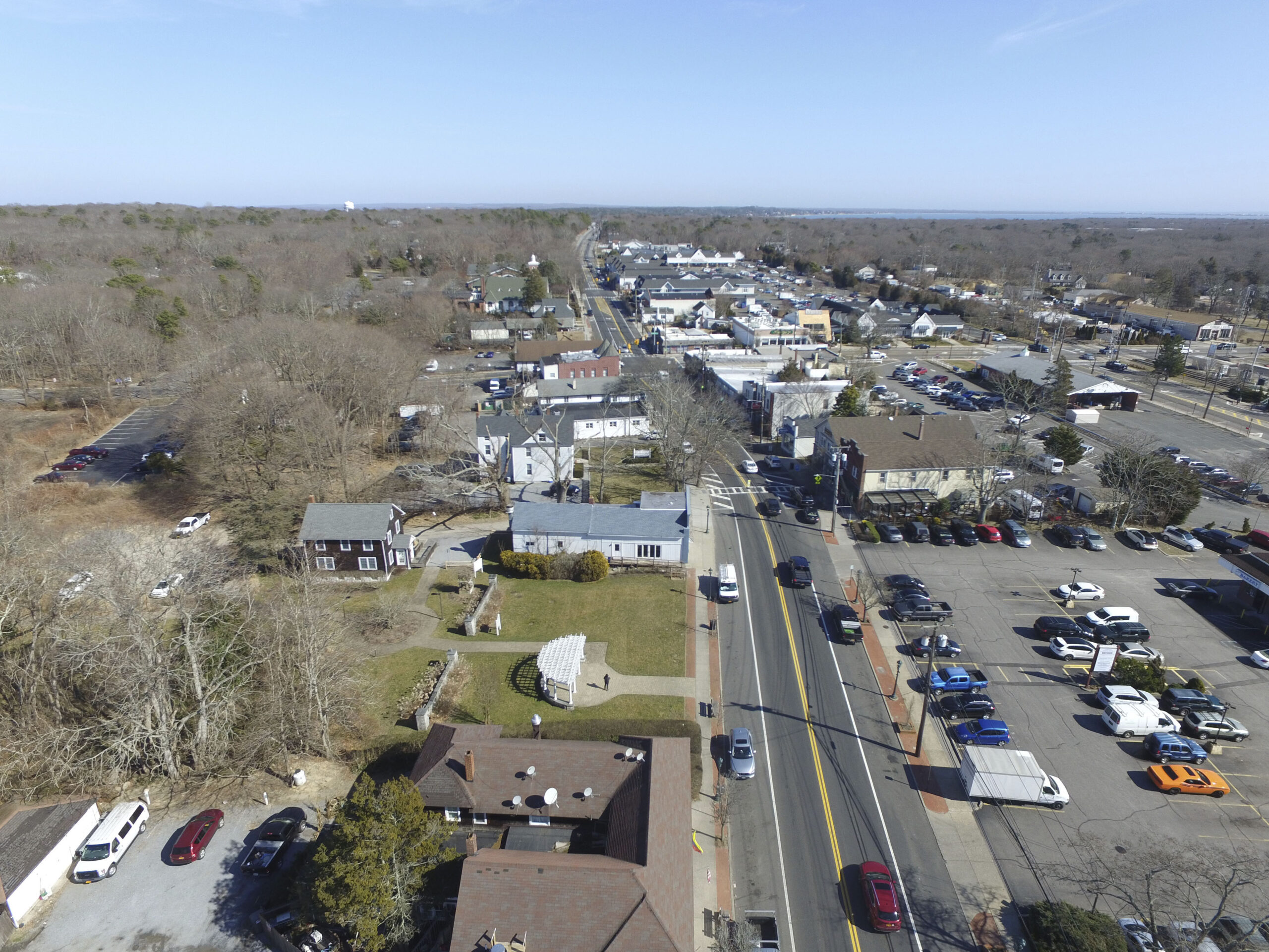 Downtown Hampton Bays.