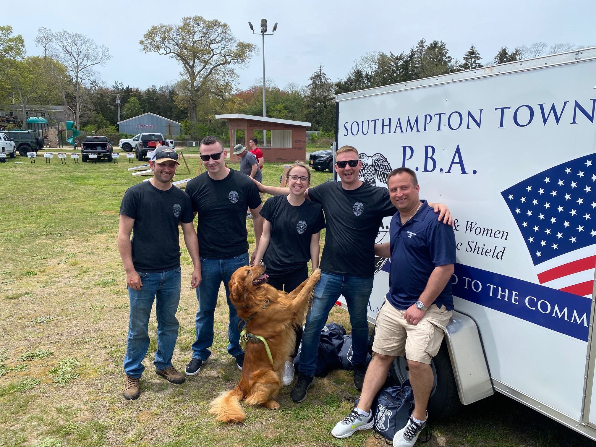 It was a day of family fun for first responders at the fourth annual Charity Cornhole Tournament organized by the Southampton Village Police Benevolent Association and the Southampton Town Patrolman's Benevolent Association. COURTESTY SOUTHAMPTON VILLAGE PBA