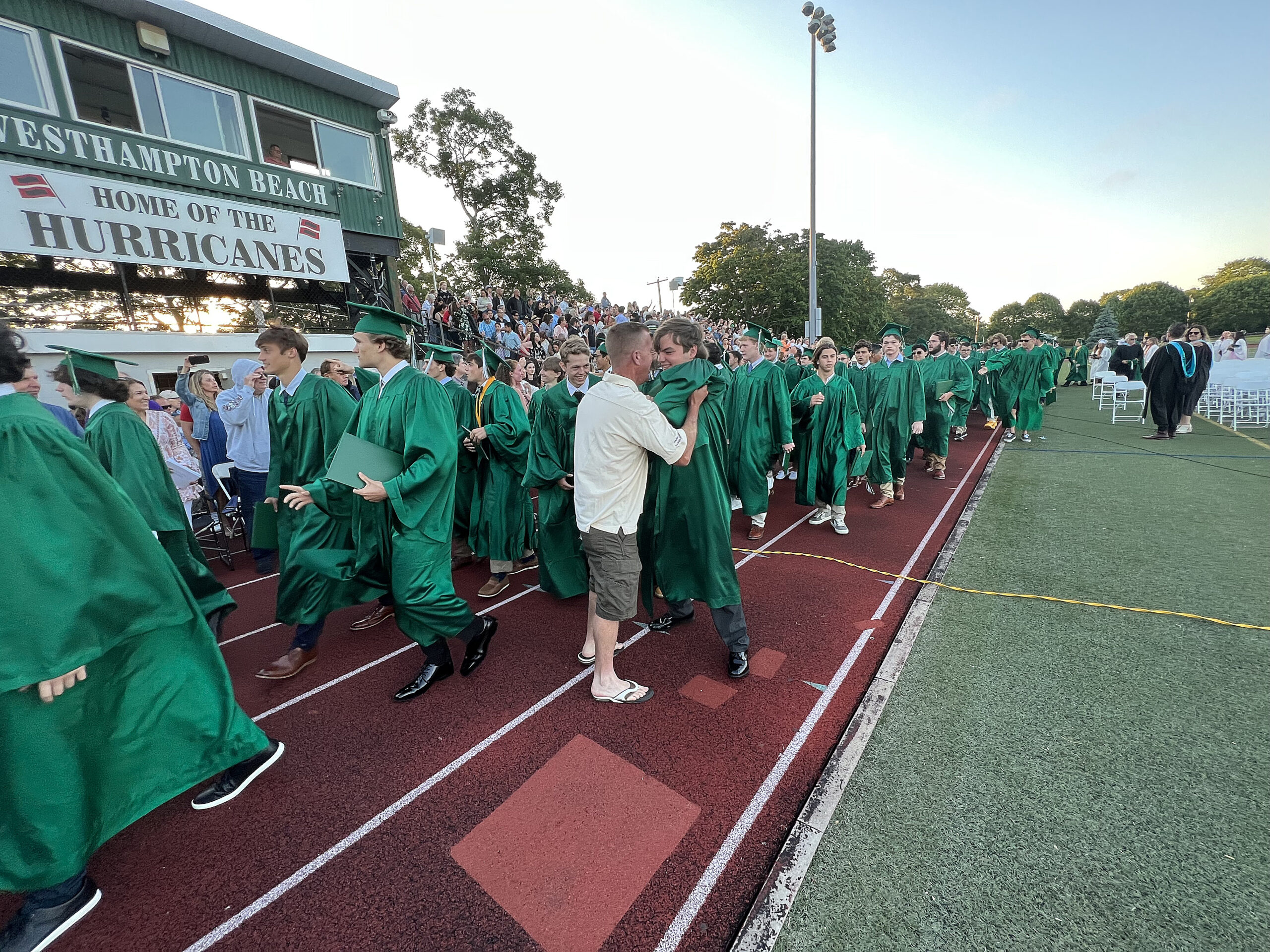 Westhampton Beach graduation on Friday evening.  DANA SHAW