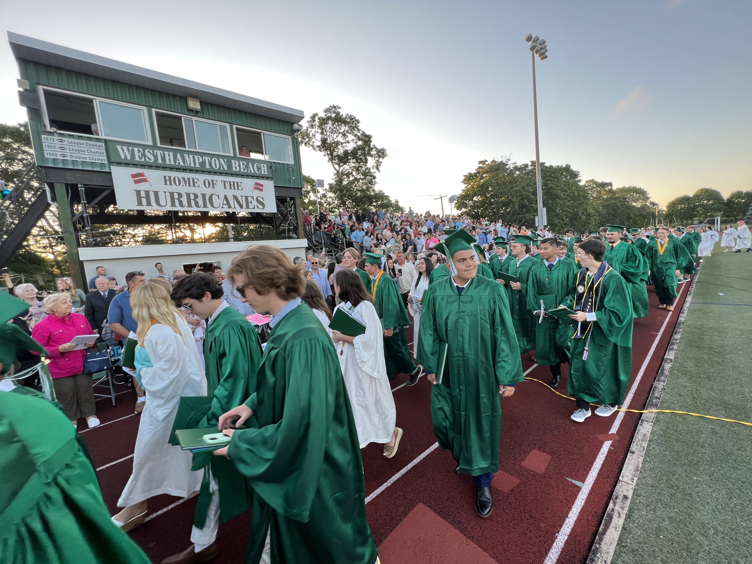 Westhampton Beach graduation on Friday evening.  DANA SHAW