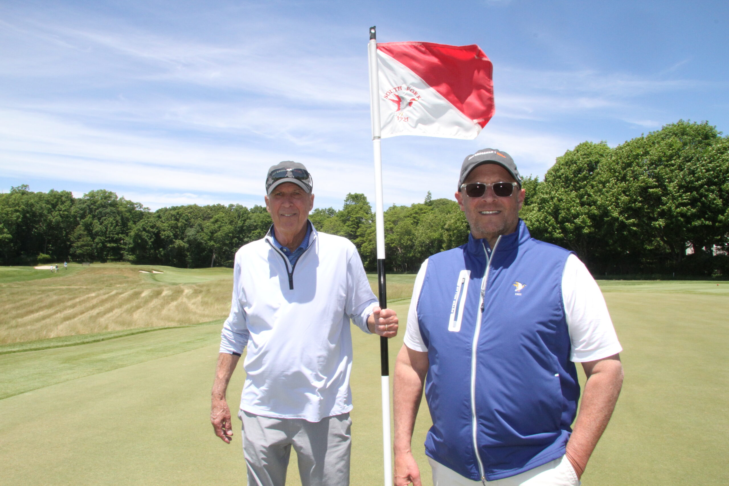 South Fork Country Club President John Grossman, right, and former president Alex Walter.