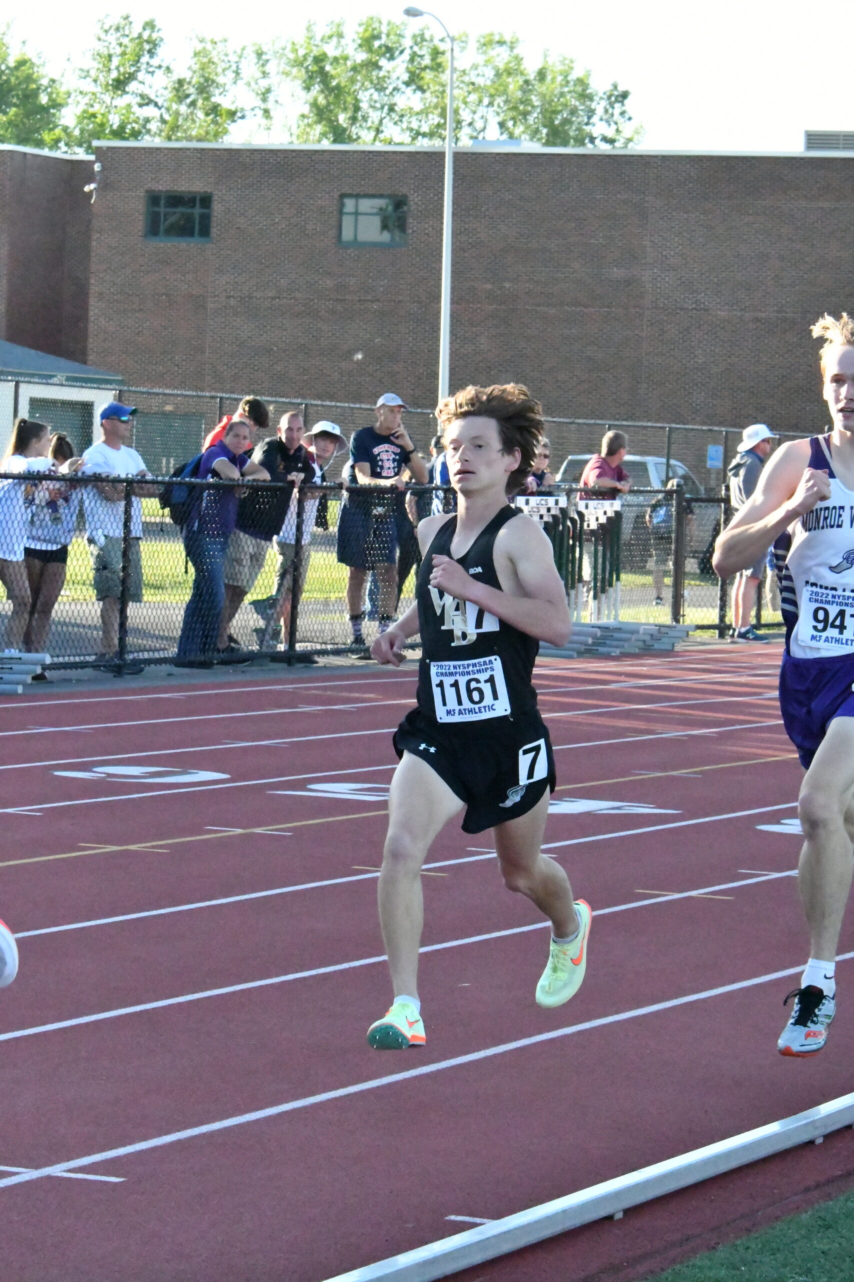 Westhampton Beach's Max Haynia finished 10th overall in the 3,200-meter run at states.