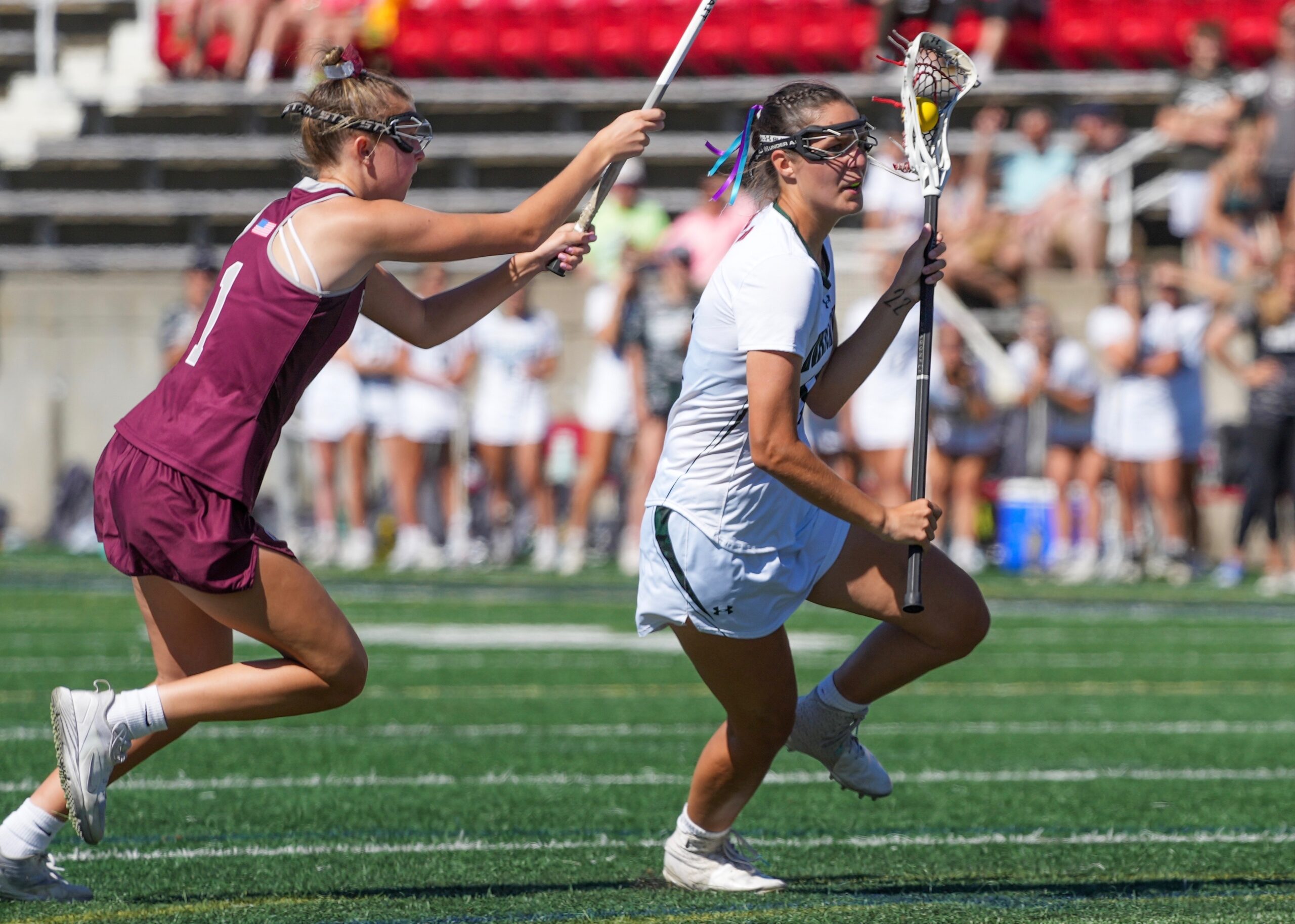 Junior Reilly Mahon carries the ball to the cage. RON ESPOSITO