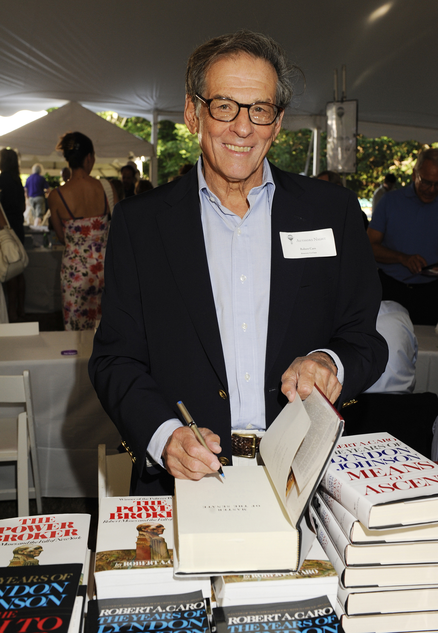 Robert Caro at a previous East Hampton Library Author's Night. © EUGENE GOLOGURSKY/GETTY IMAGES