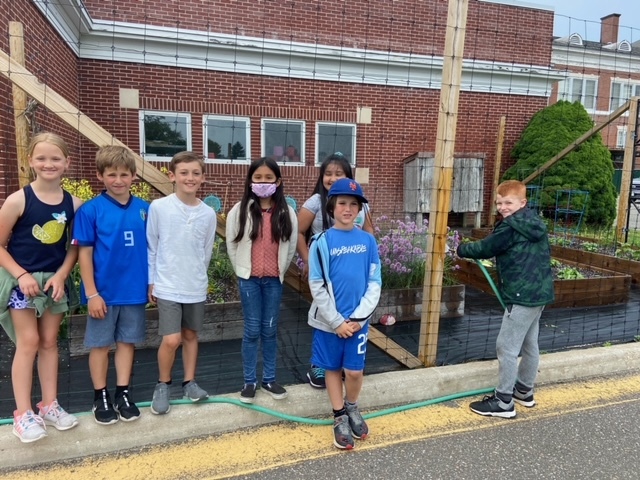 Members of the Southampton Elementary School Garden Club have been learning about growing herbs and several varieties of lettuce. The students kicked off the growing season by planting the seeds in their school’s indoor tower. Once the plants were large enough, they carefully transferred them into their school’s outdoor garden. COURTESTY SOUTHAMPTON SCHOOL DISTRICT